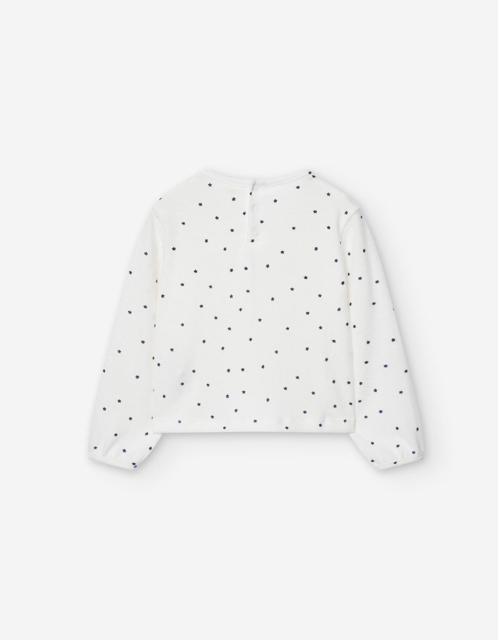 Sweat avec Motif pour Bébé Fille 'Lovely', Blanc