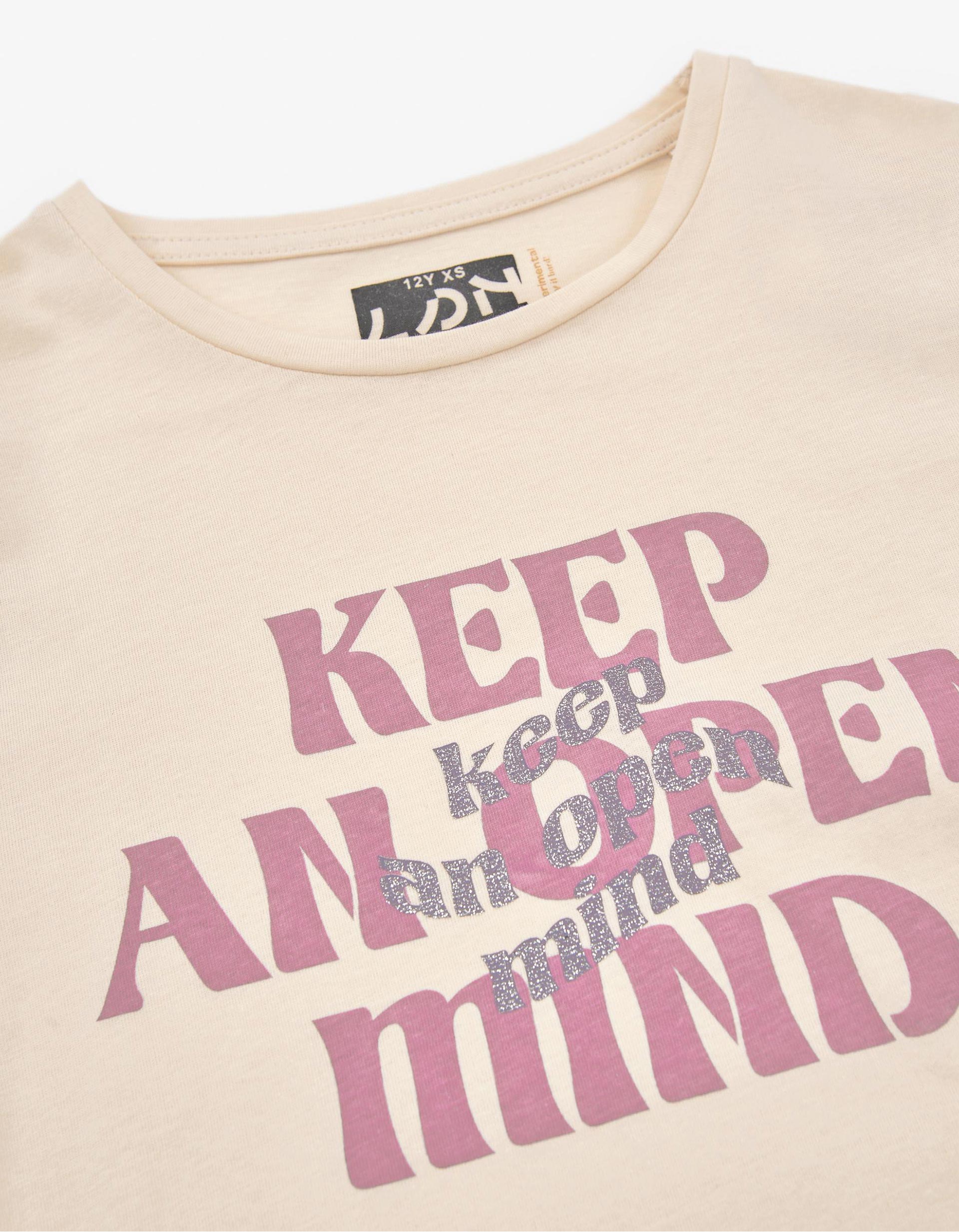 Camiseta de Manga Larga para Niña 'Open Mind', Rosa