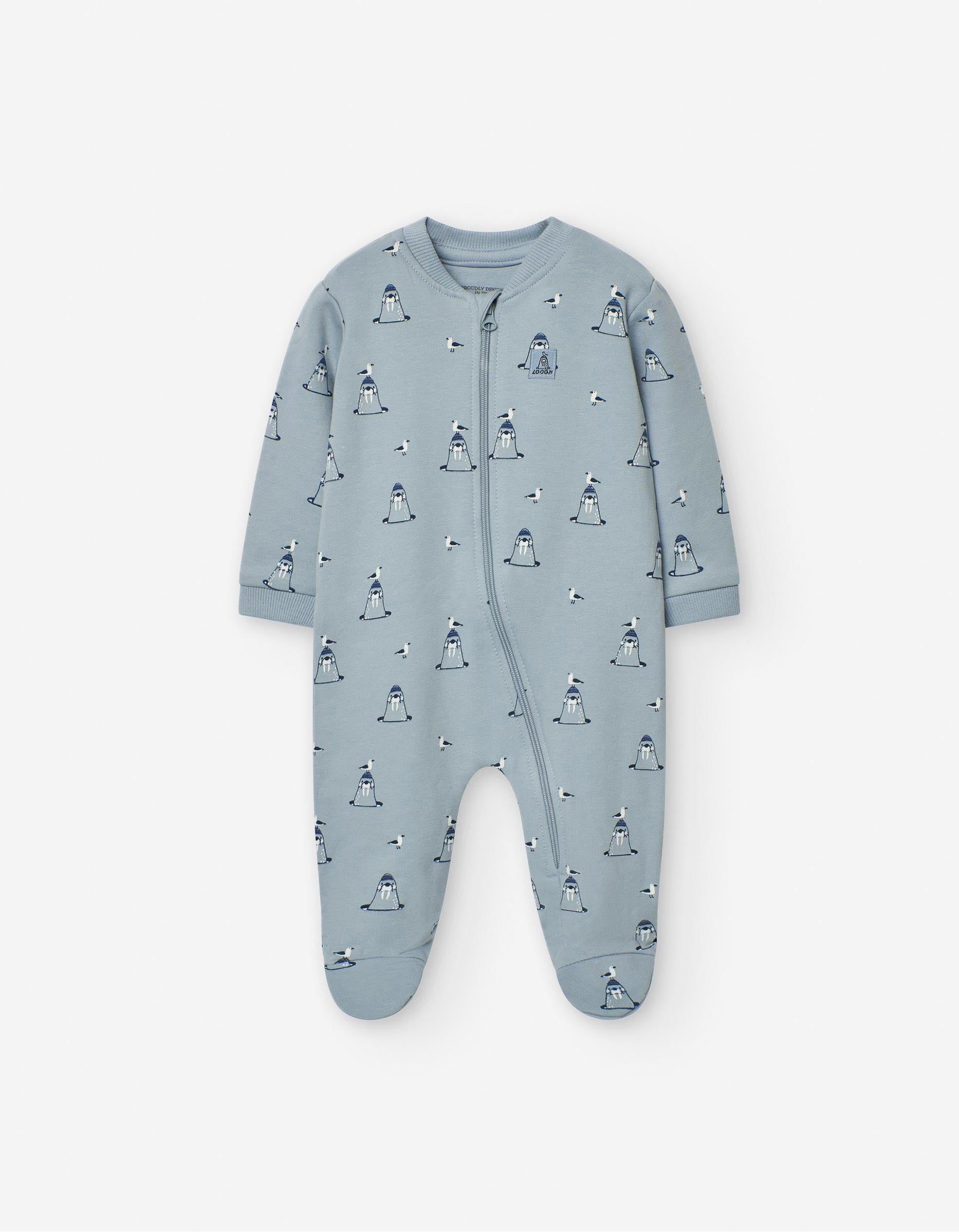 Babygrow com Motivo para Recém-Nascido 'Castor', Azul