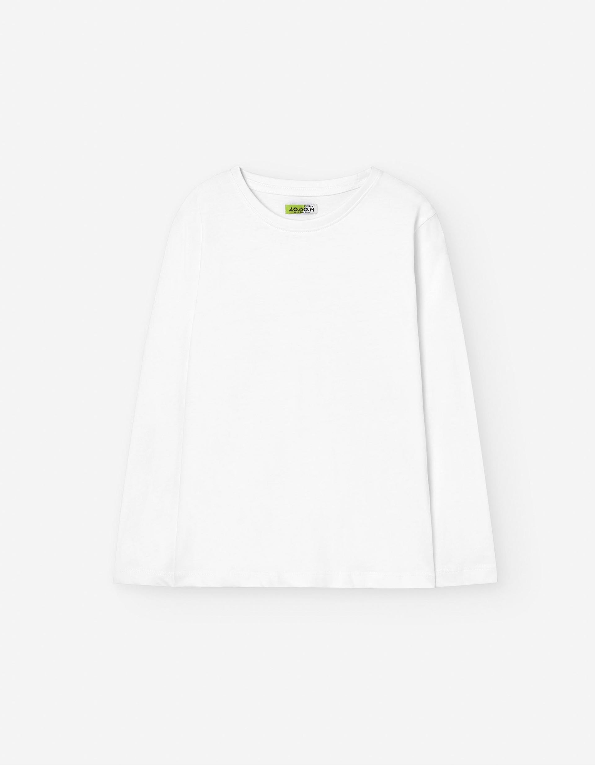 Plain T-shirt for Boys, White
