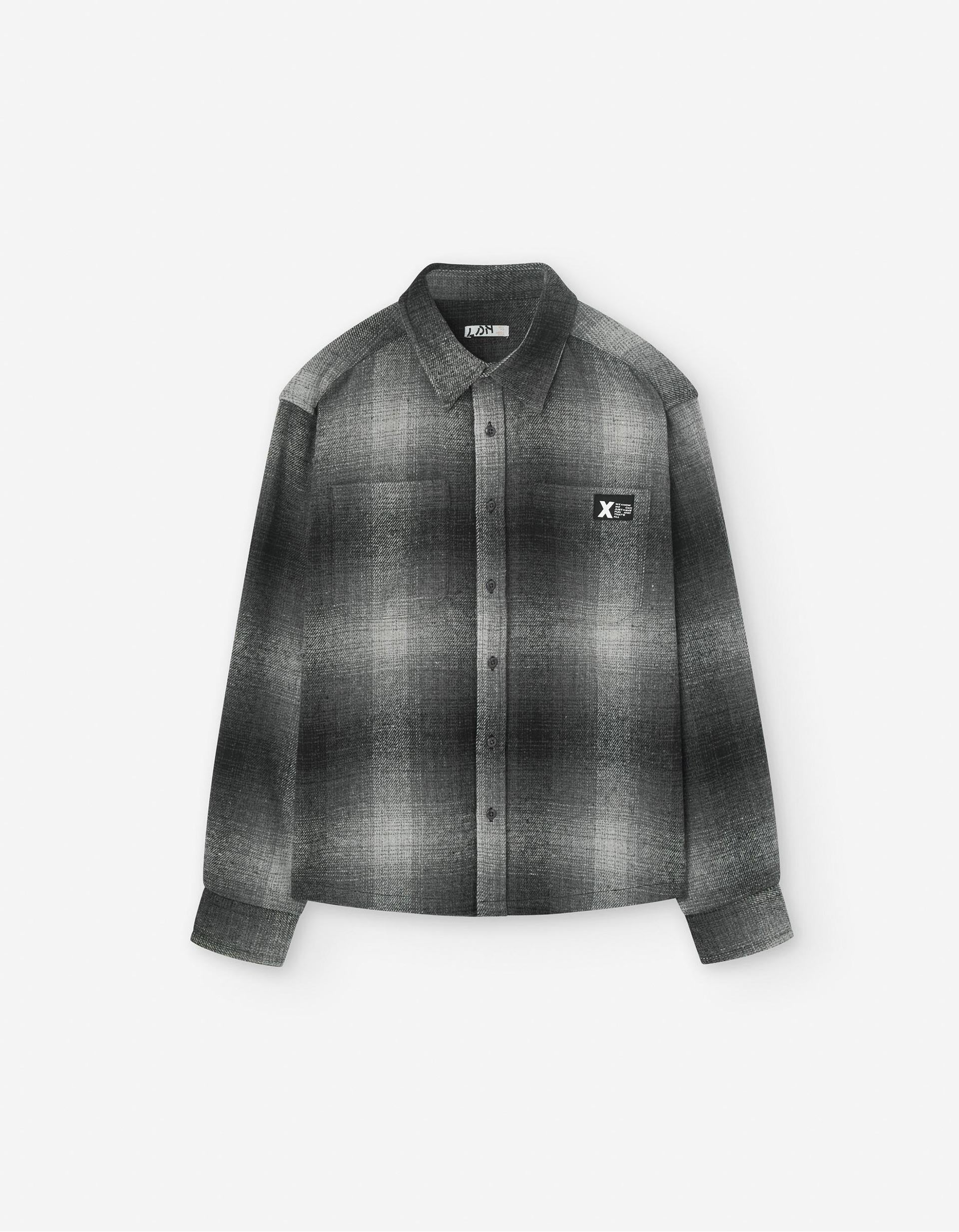 Chemise à Carreaux pour Garçon, Noir/Blanc