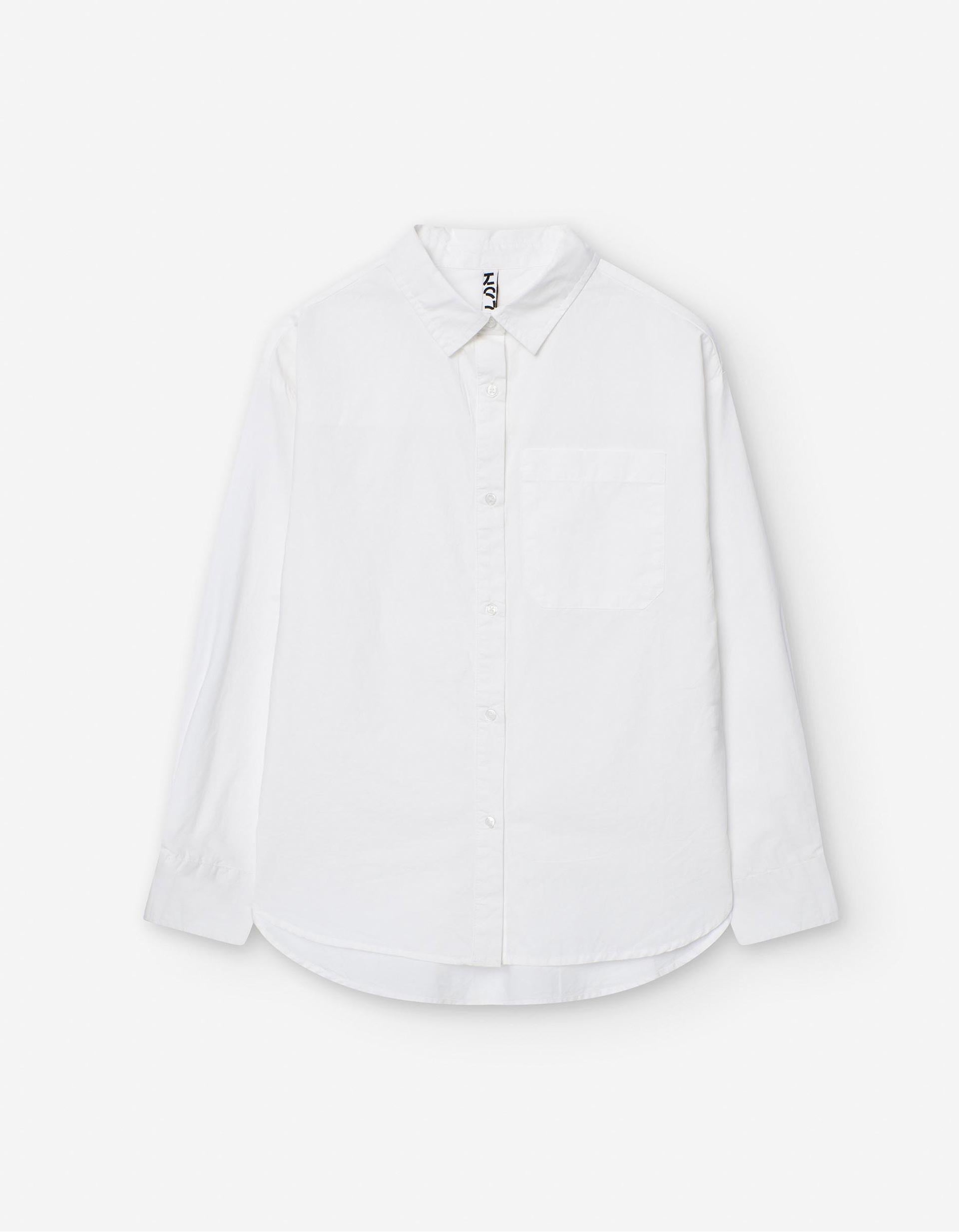 Camisa de Algodón para Niña, Blanco