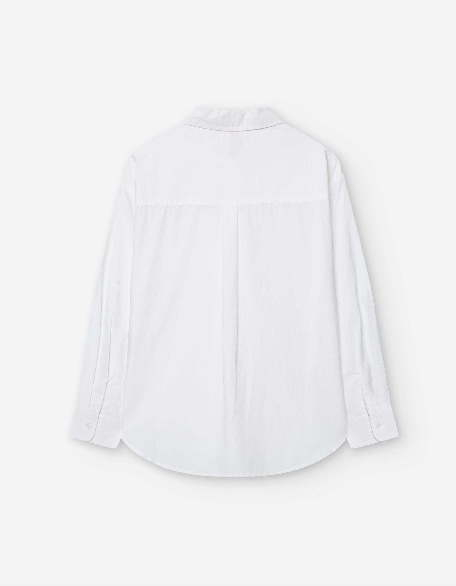 Camisa de Algodón para Niña, Blanco