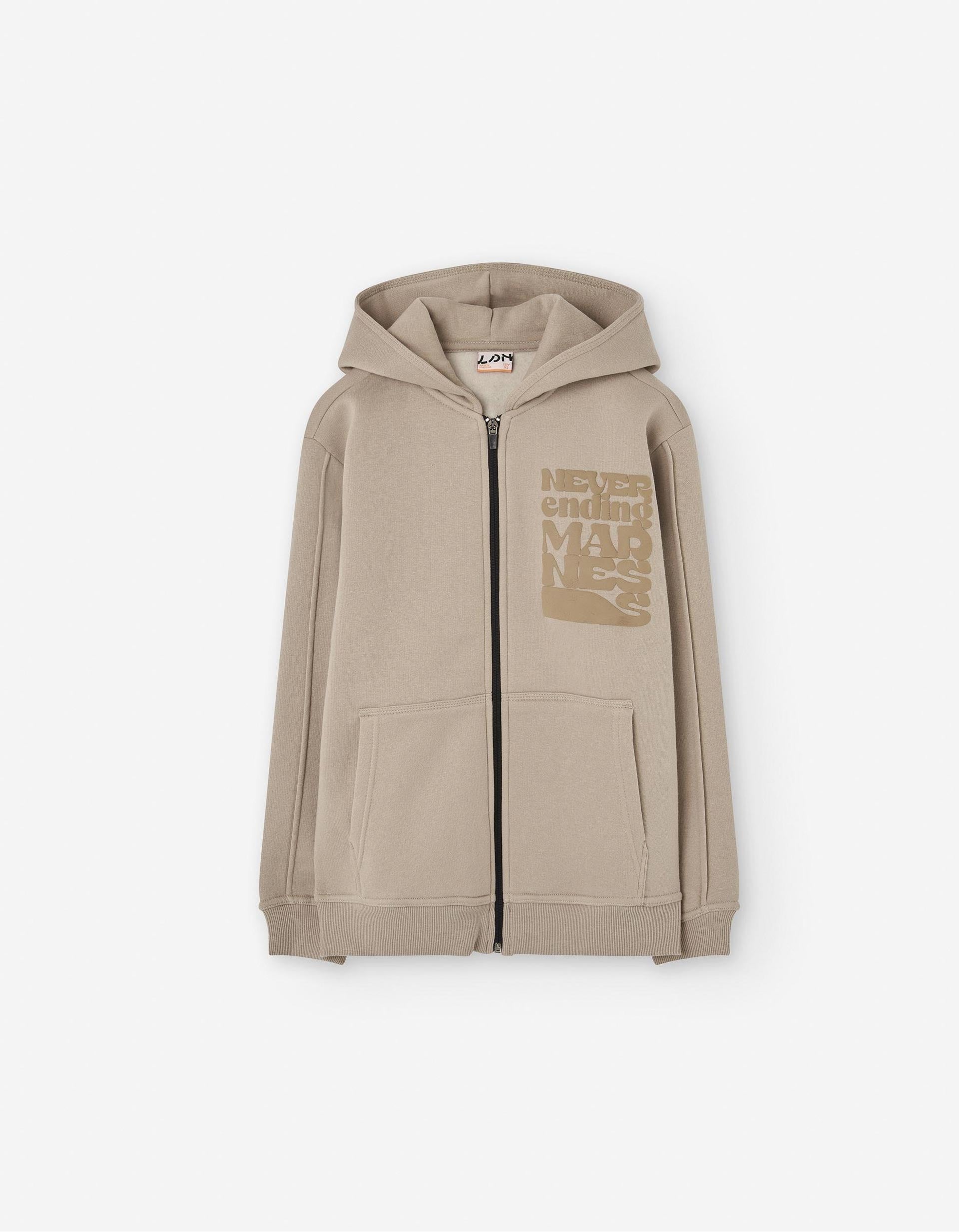 Veste avec Capuche pour Garçon 'Madness', Beige