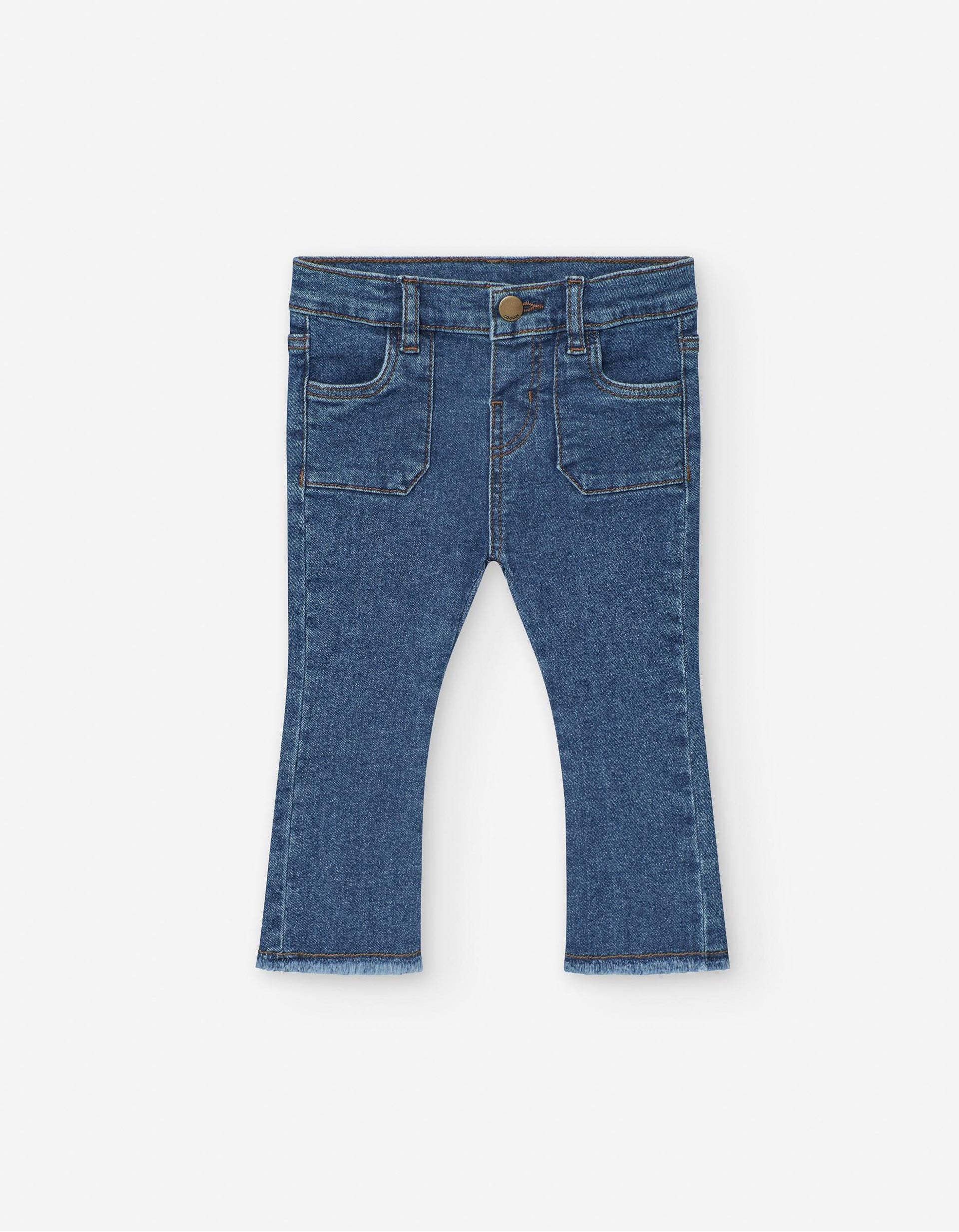 Pantalon de Jean pour Bébé Fille 'Flare', Bleu