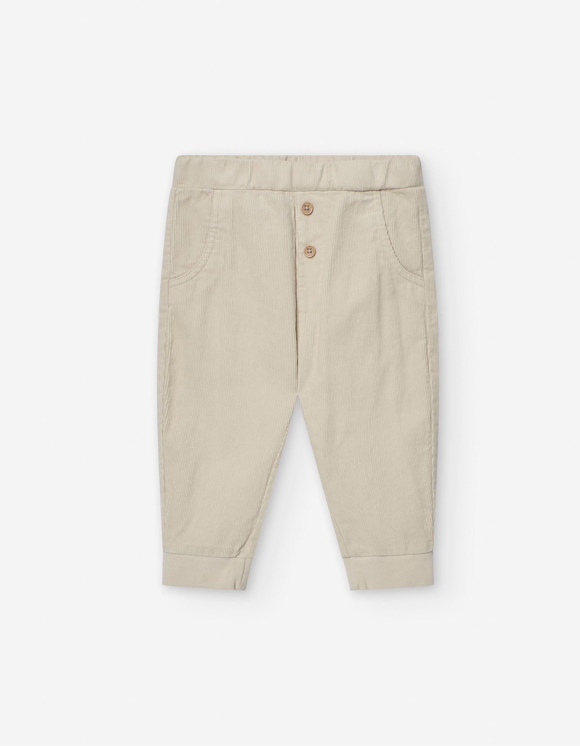 Pantalon en Velours Côtelé pour Bébé Garçon, Beige