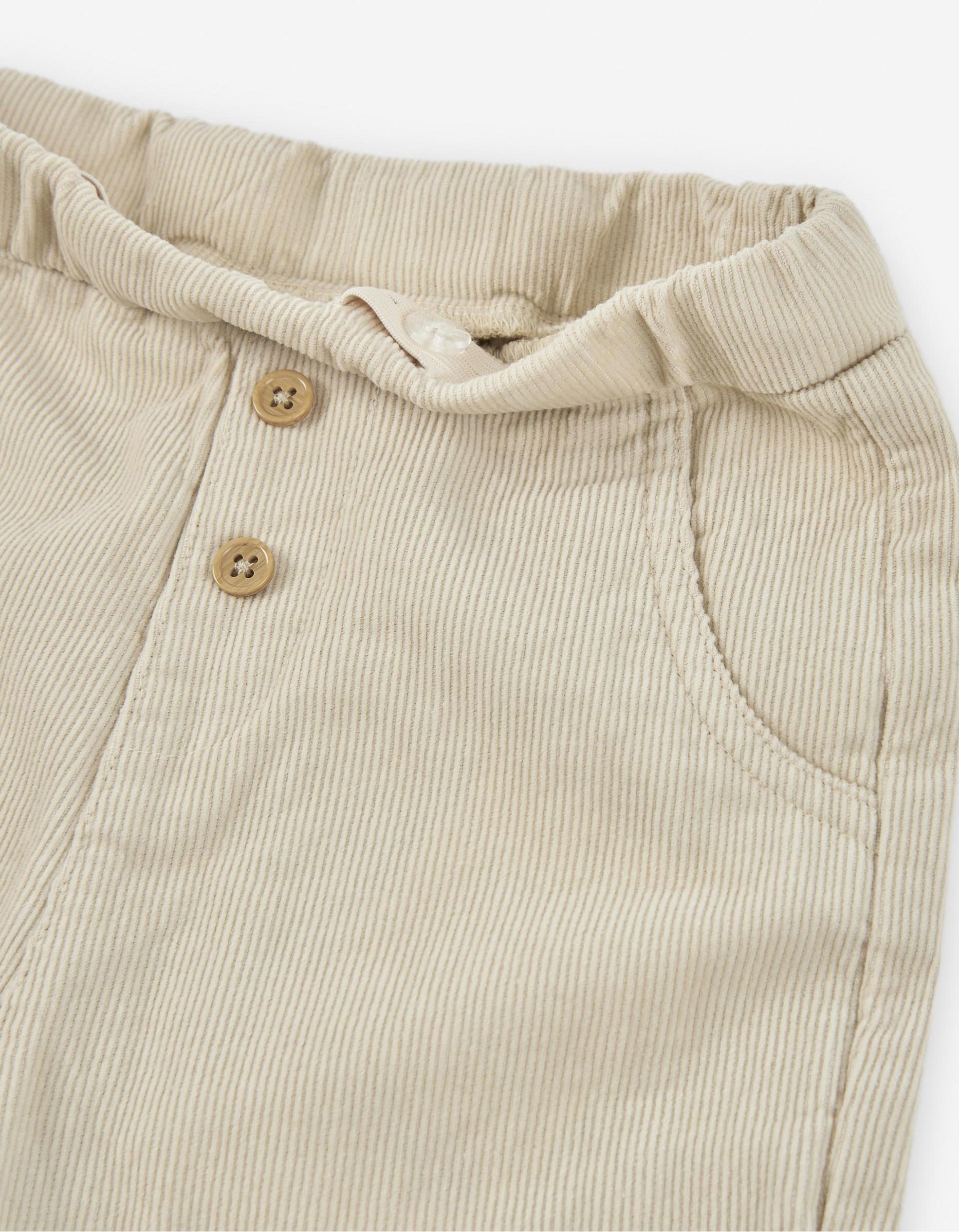 Pantalon en Velours Côtelé pour Bébé Garçon, Beige