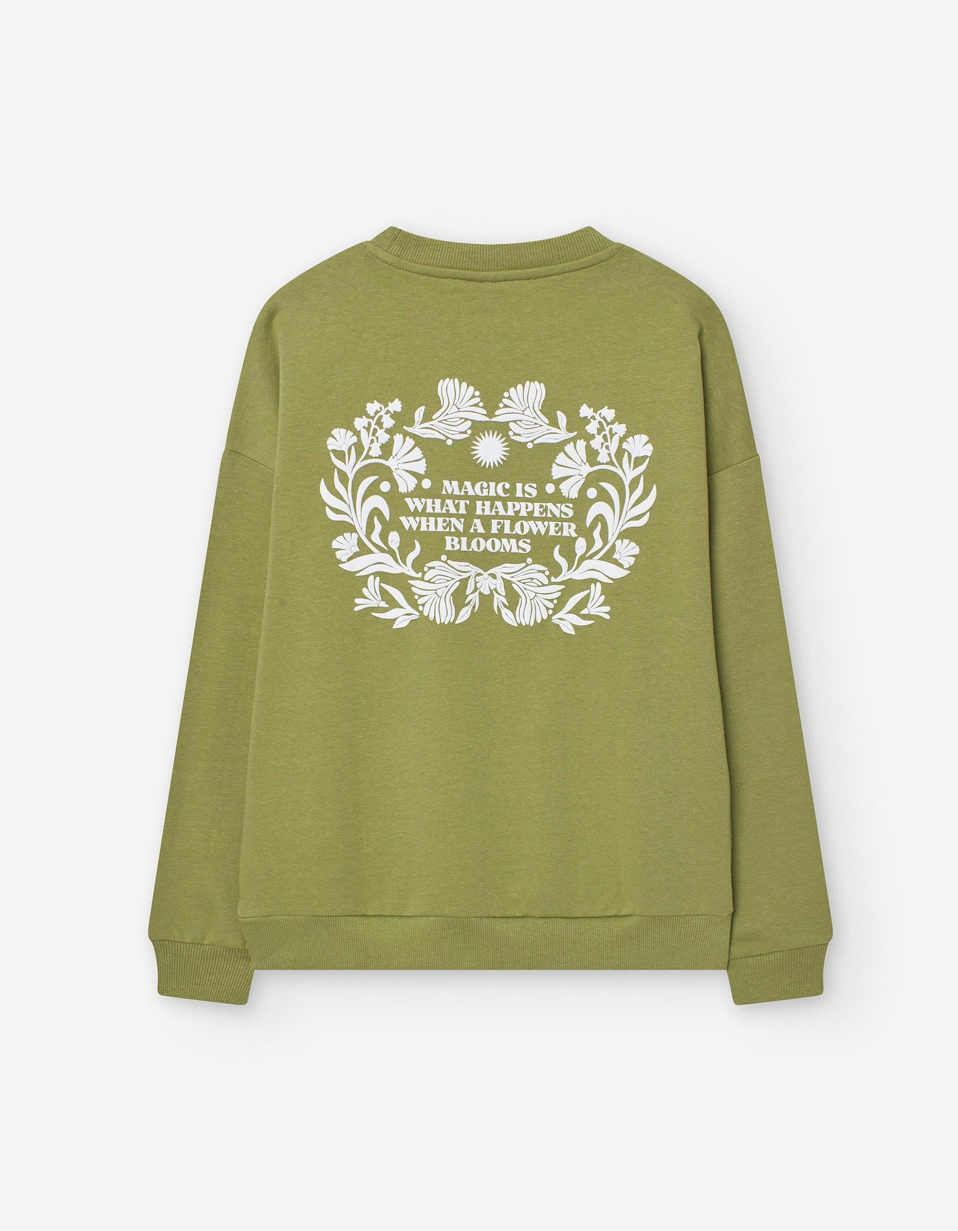 Sweat pour Fille 'Flower Blooms', Vert