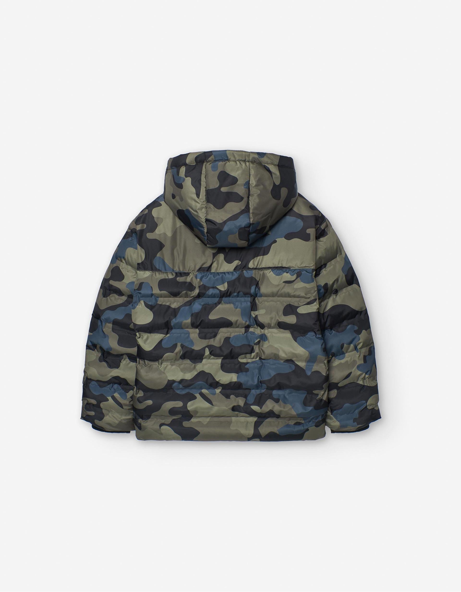 Chaqueta Acolchada Camuflada para Niño, Verde