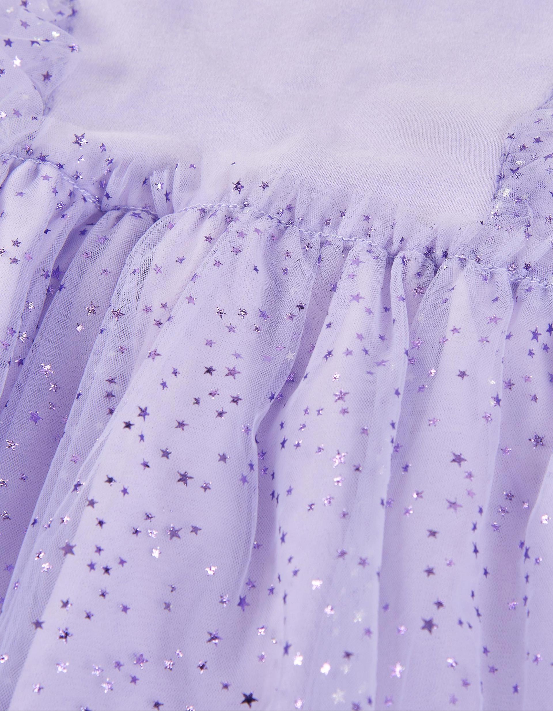 Robe en Tulle avec Strass pour Bébé Fille, Lilas