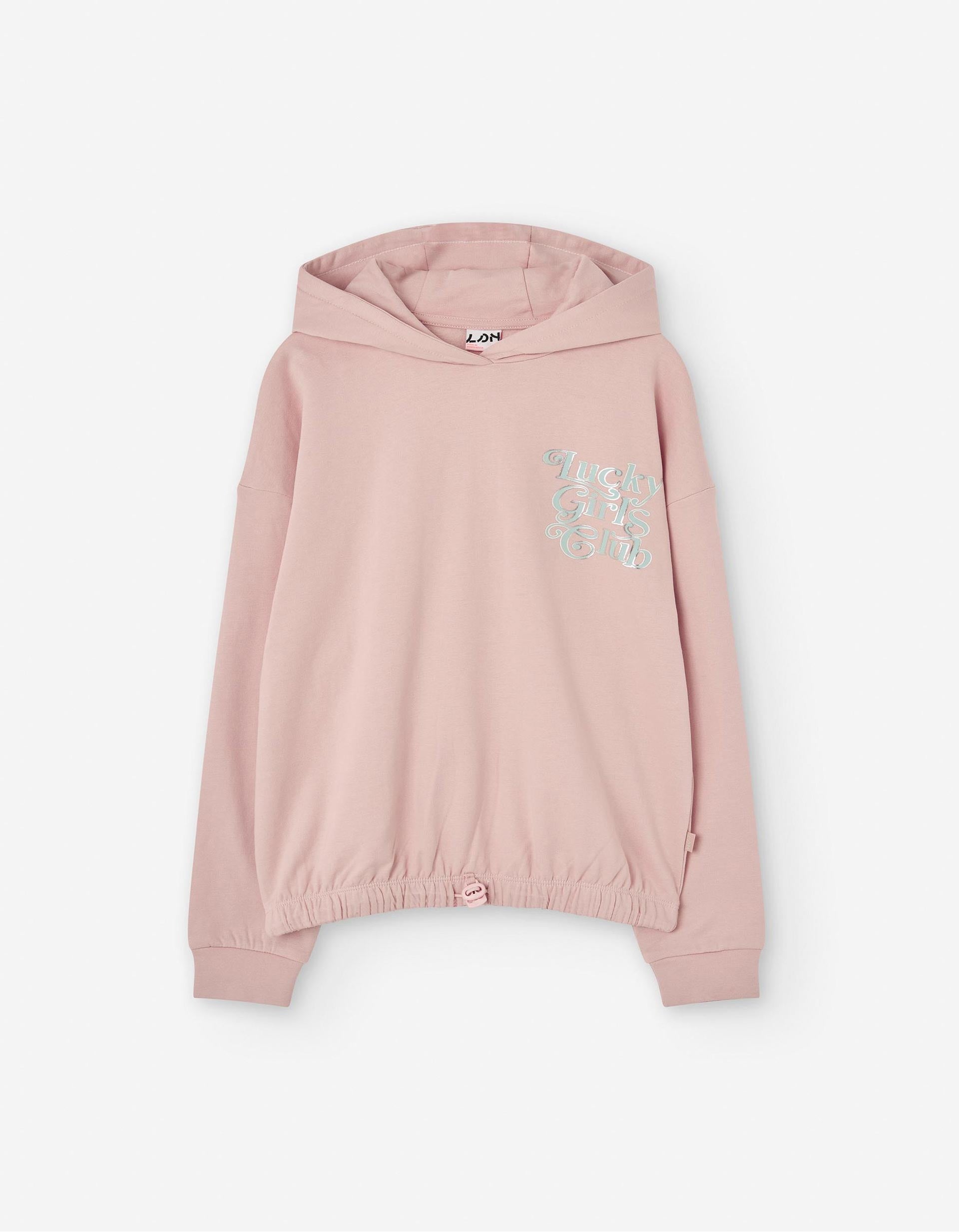 Sweat À Capuche Pour Fille 'Lucky Girls', Rose