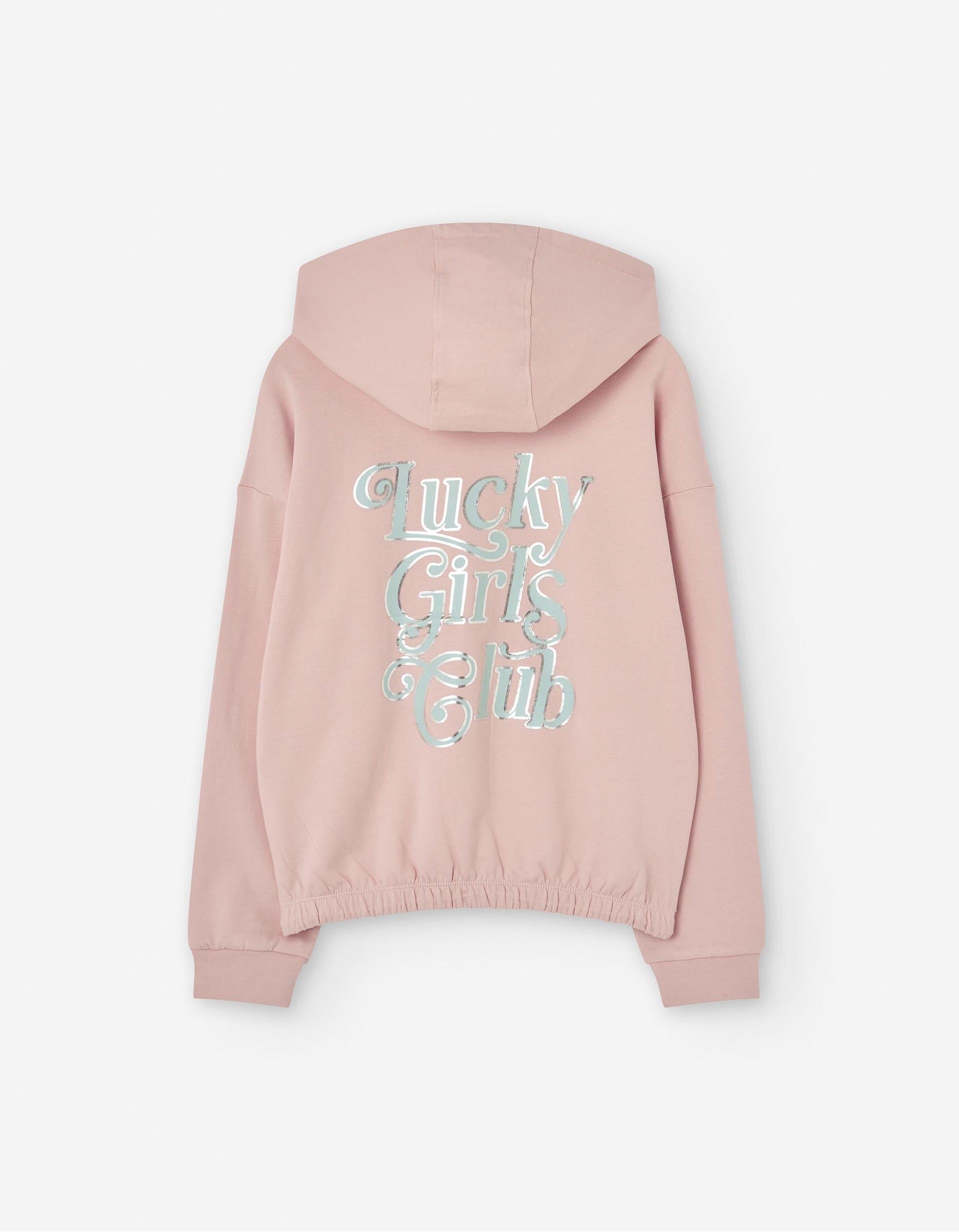 Sweat À Capuche Pour Fille 'Lucky Girls', Rose