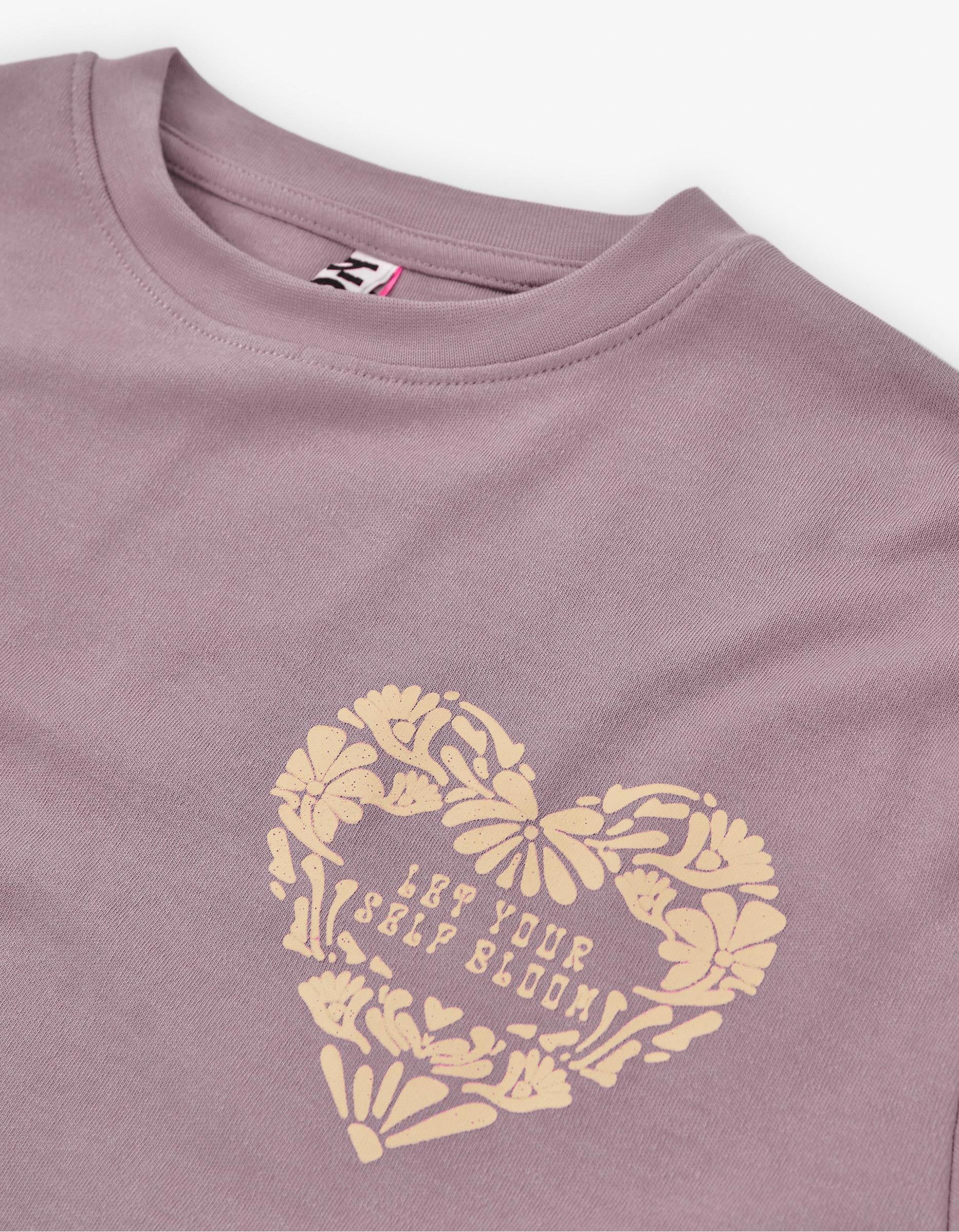 Long Sleeve T-shirt for Girls 'Heart', Pink