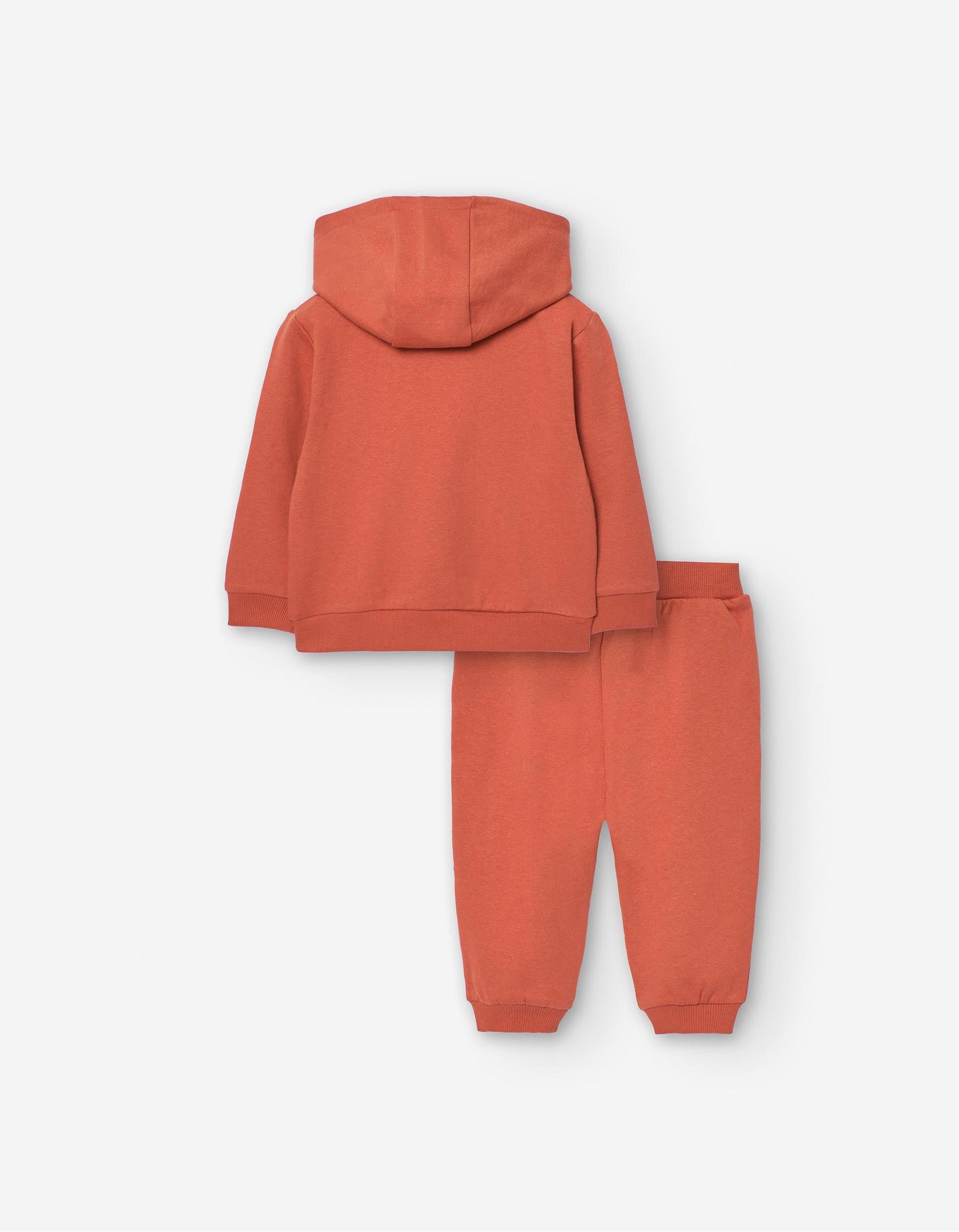 Conjunto de Sweat + Calças para Bebé Menino, Laranja