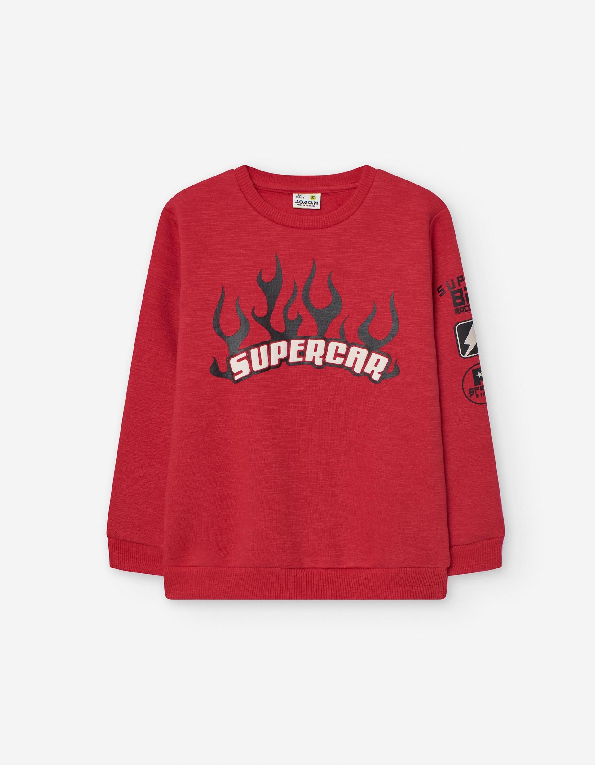 Sweat para Menino 'Super Car', Vermelho