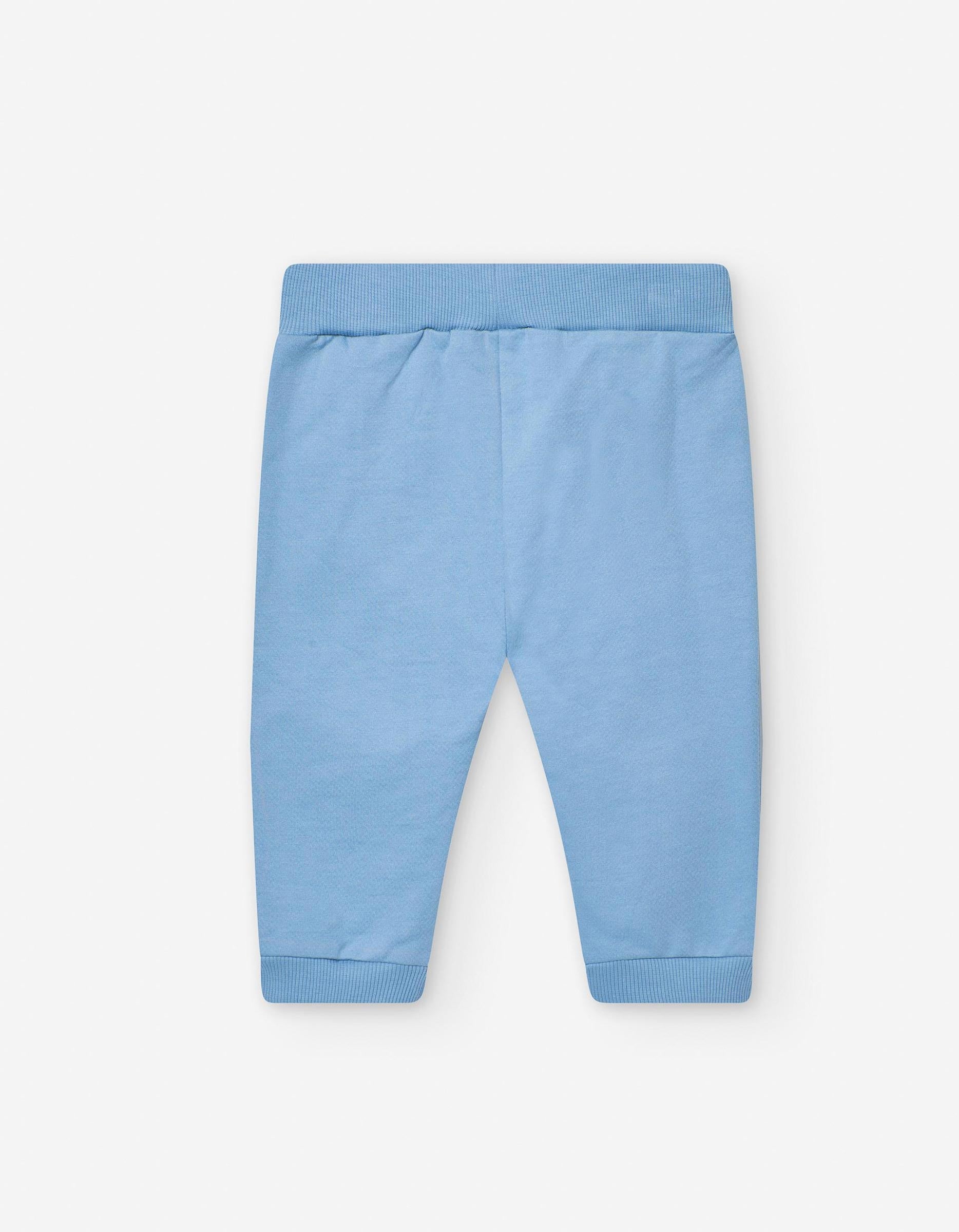 Calças Joggers com Ursinhos em Relevo para Bebé Menino, Azul