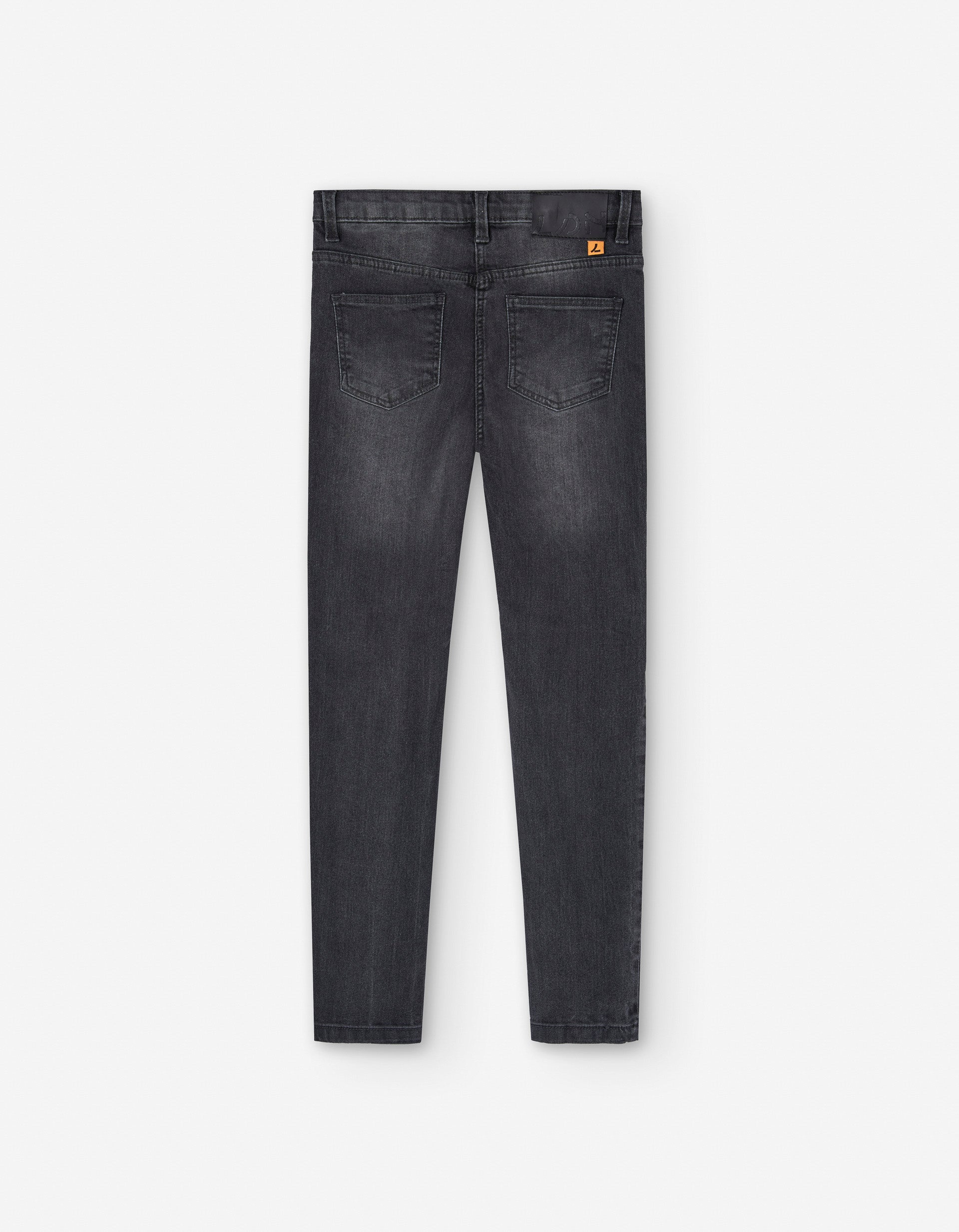 Slim fit jeans with five pockets for girls, dark grey