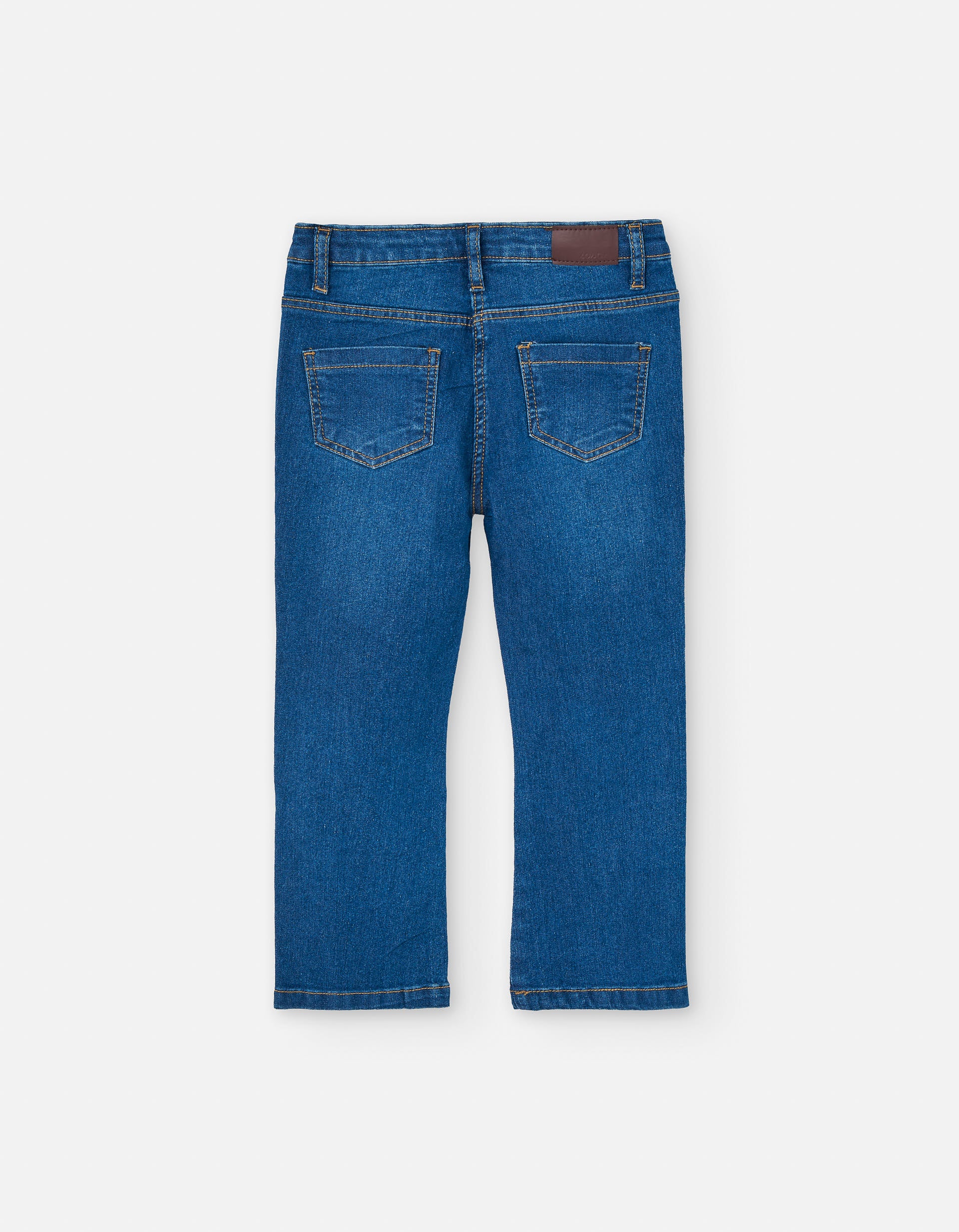 Calças de ganga flare em mistura de algodão para menina, azul