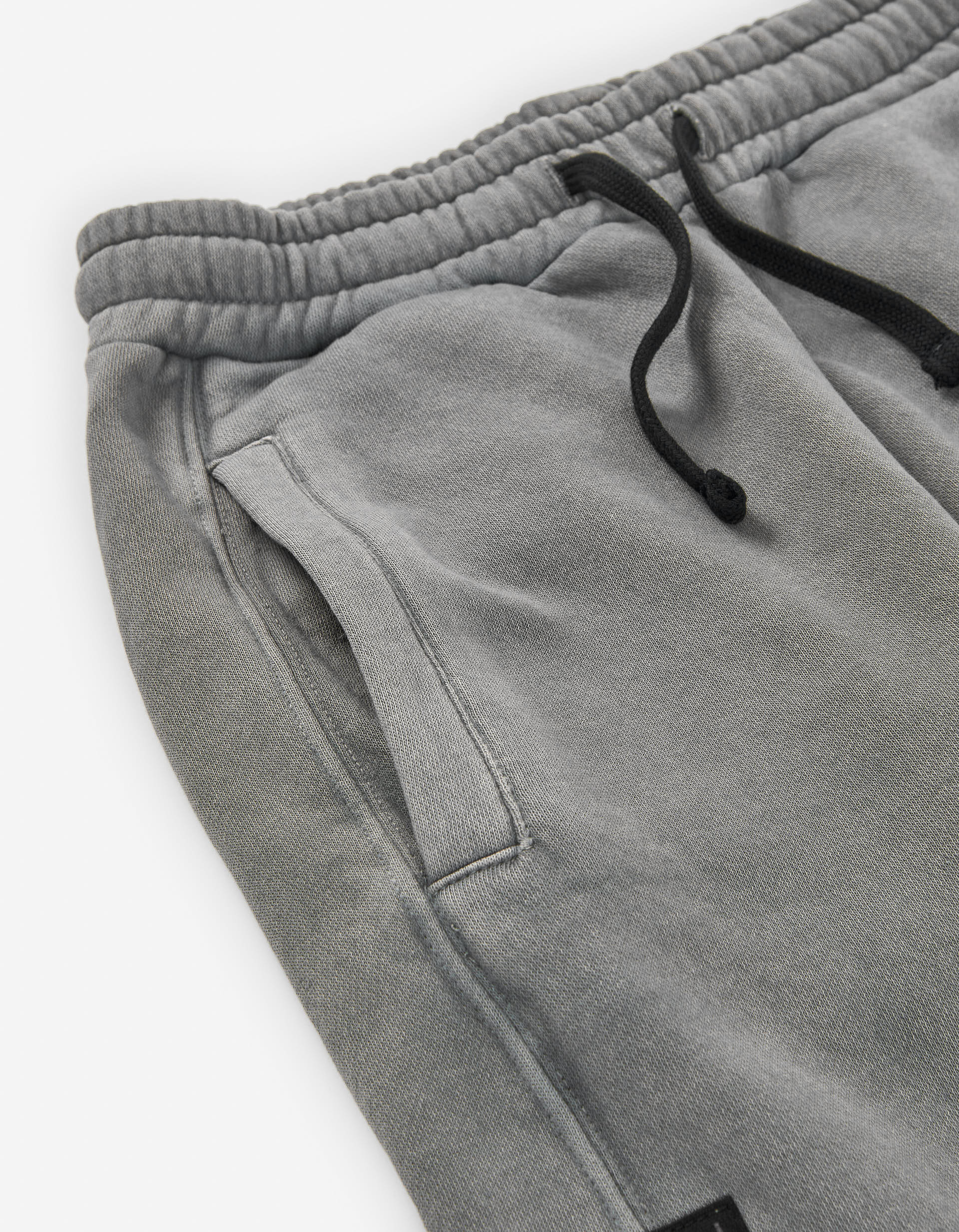 Brushed joggers with drawstring and three pockets for boys, grey