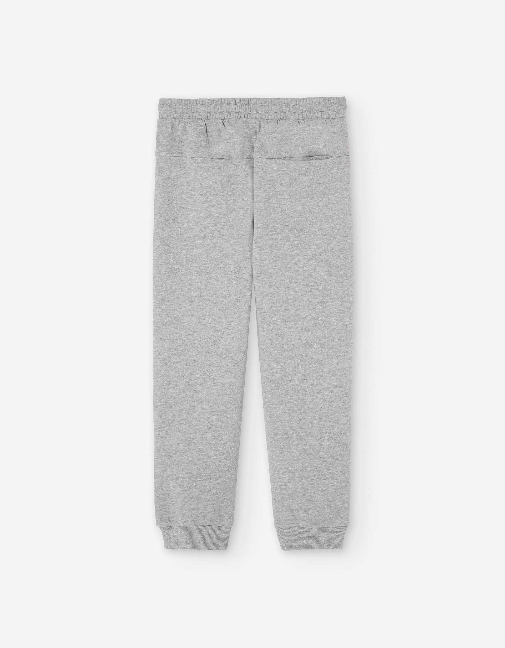 Brushed joggers with drawstring and pockets for boys, light grey