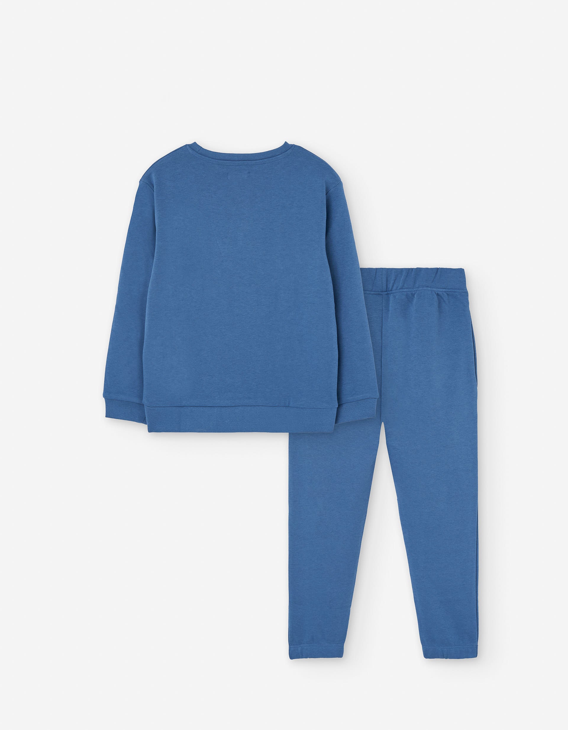 Sweat com estampado skate + joggers para menino, azul