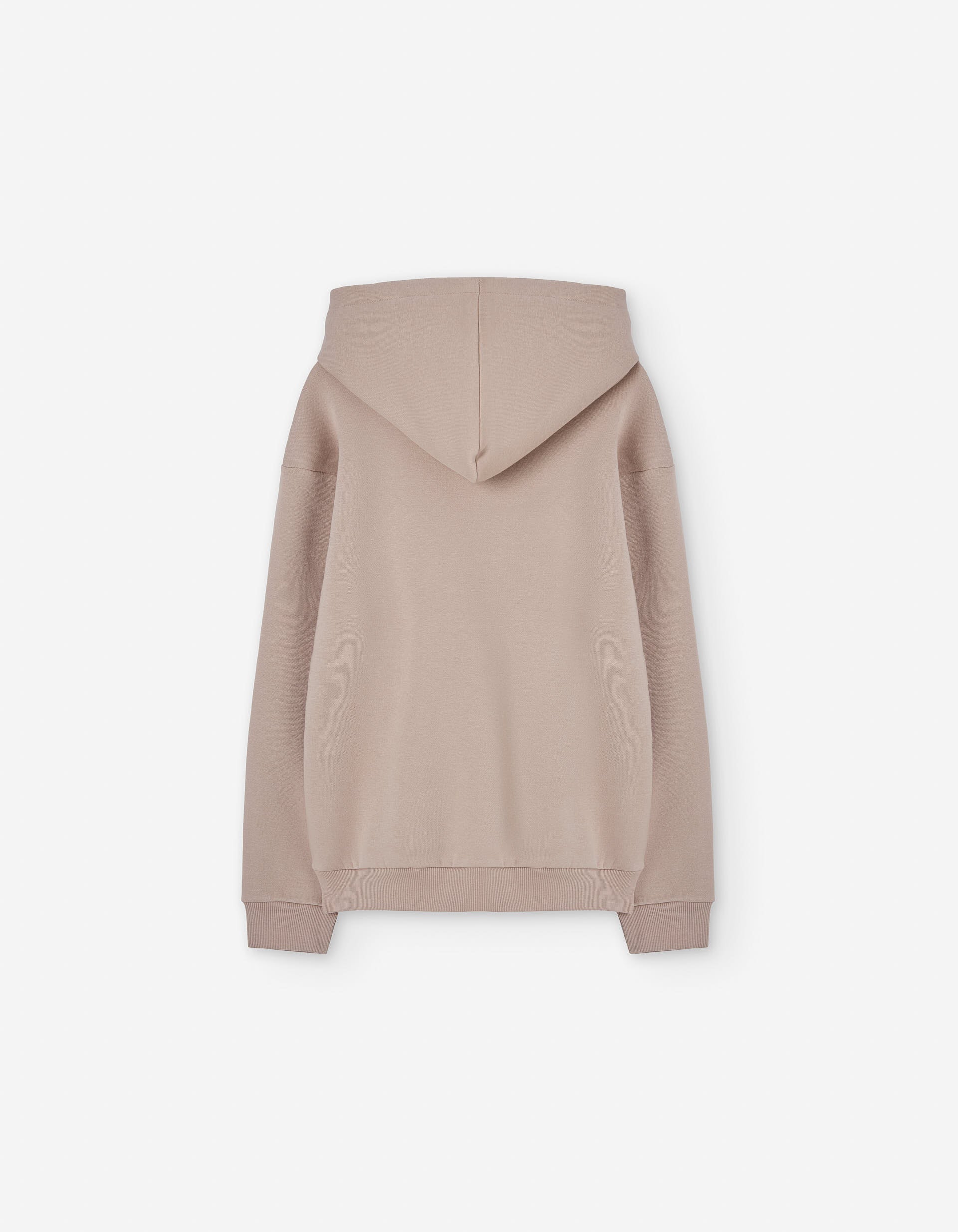 Brushed hooded sweatshirt with Just Skate print for boys, beige