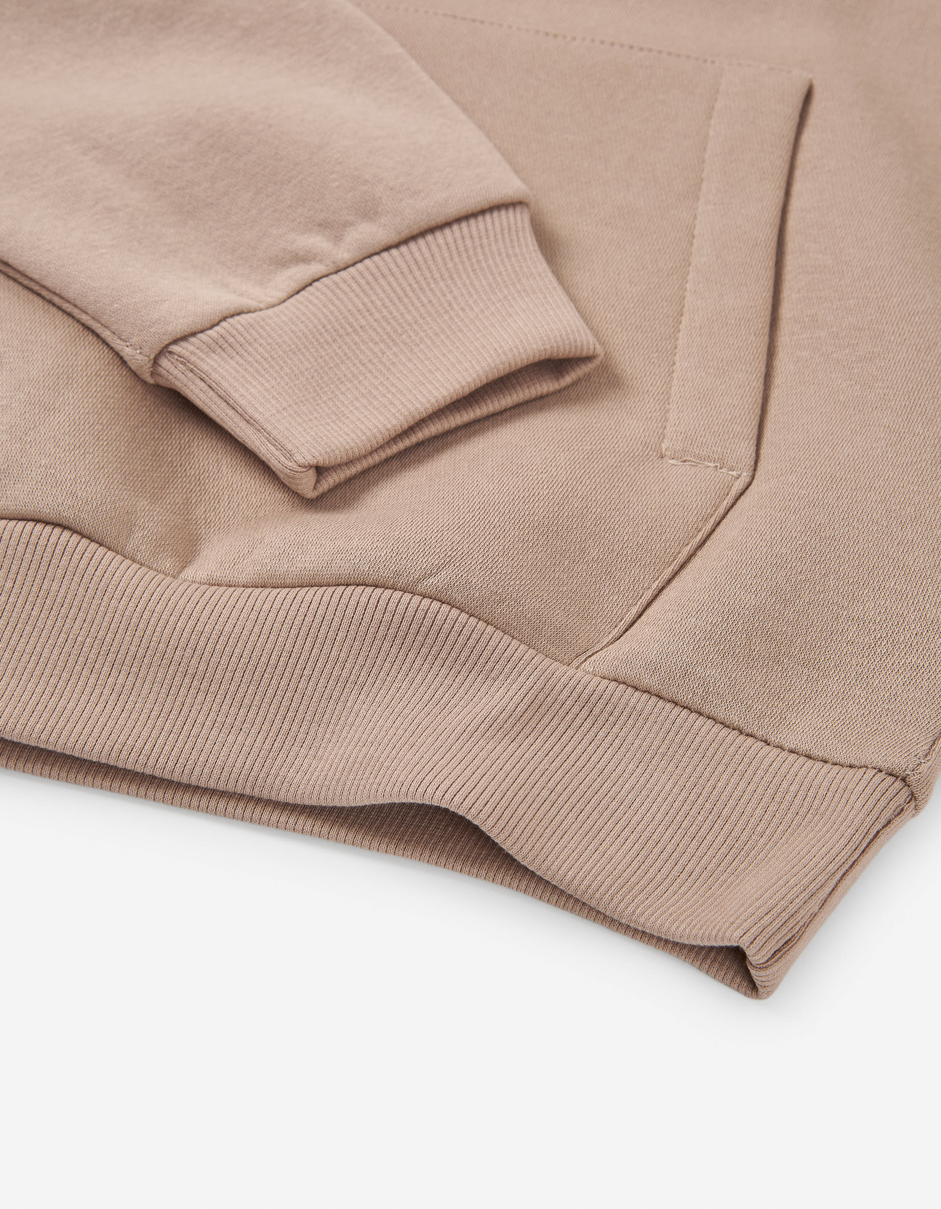 Brushed hooded sweatshirt with Just Skate print for boys, beige