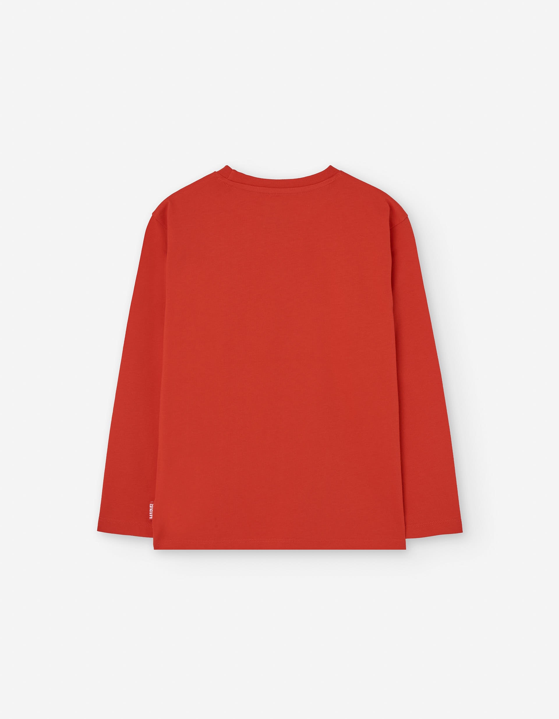 Long sleeve cotton T-shirt with Spider-Man print for boys, red