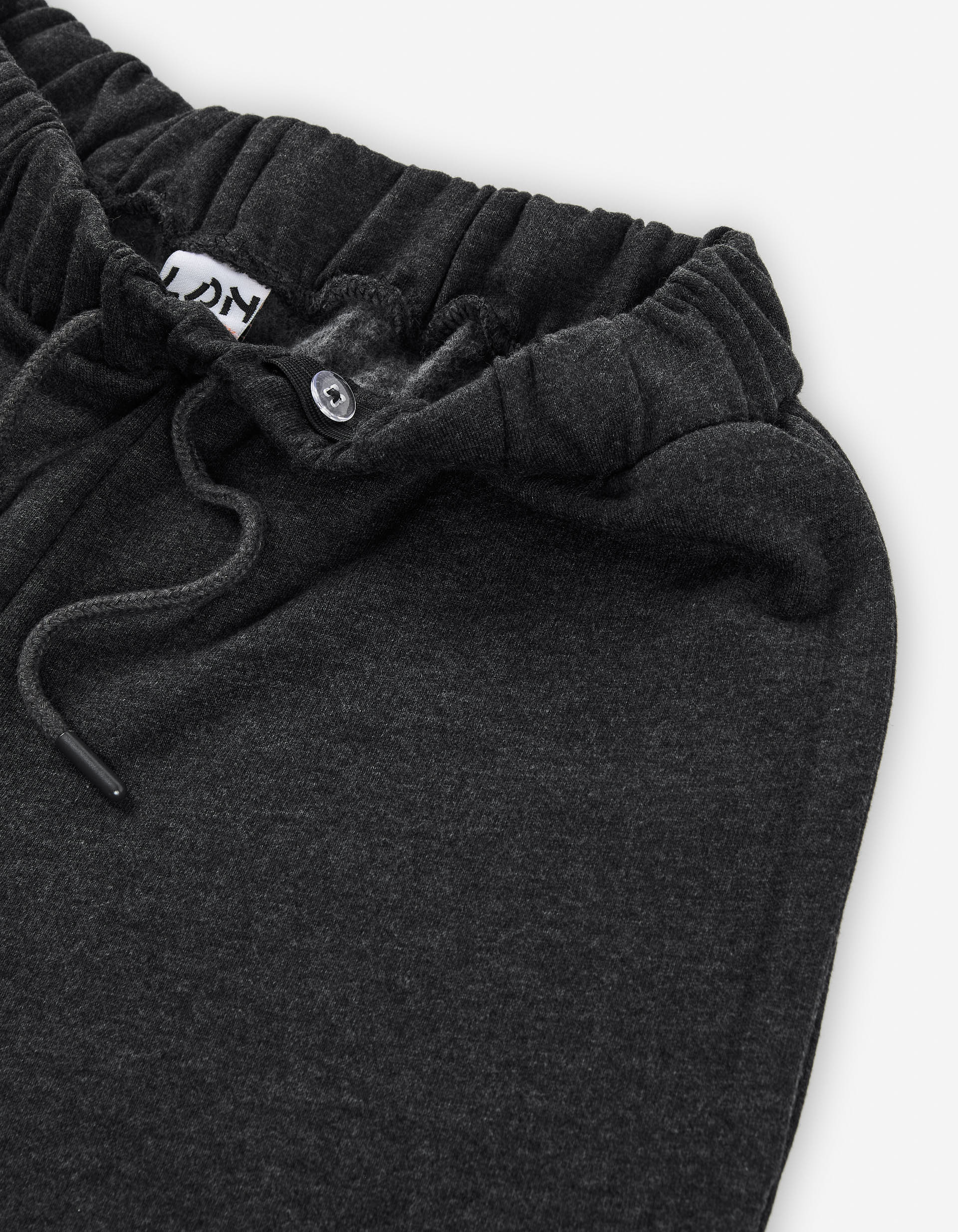 Brushed joggers with drawstring and pockets for boys, dark grey