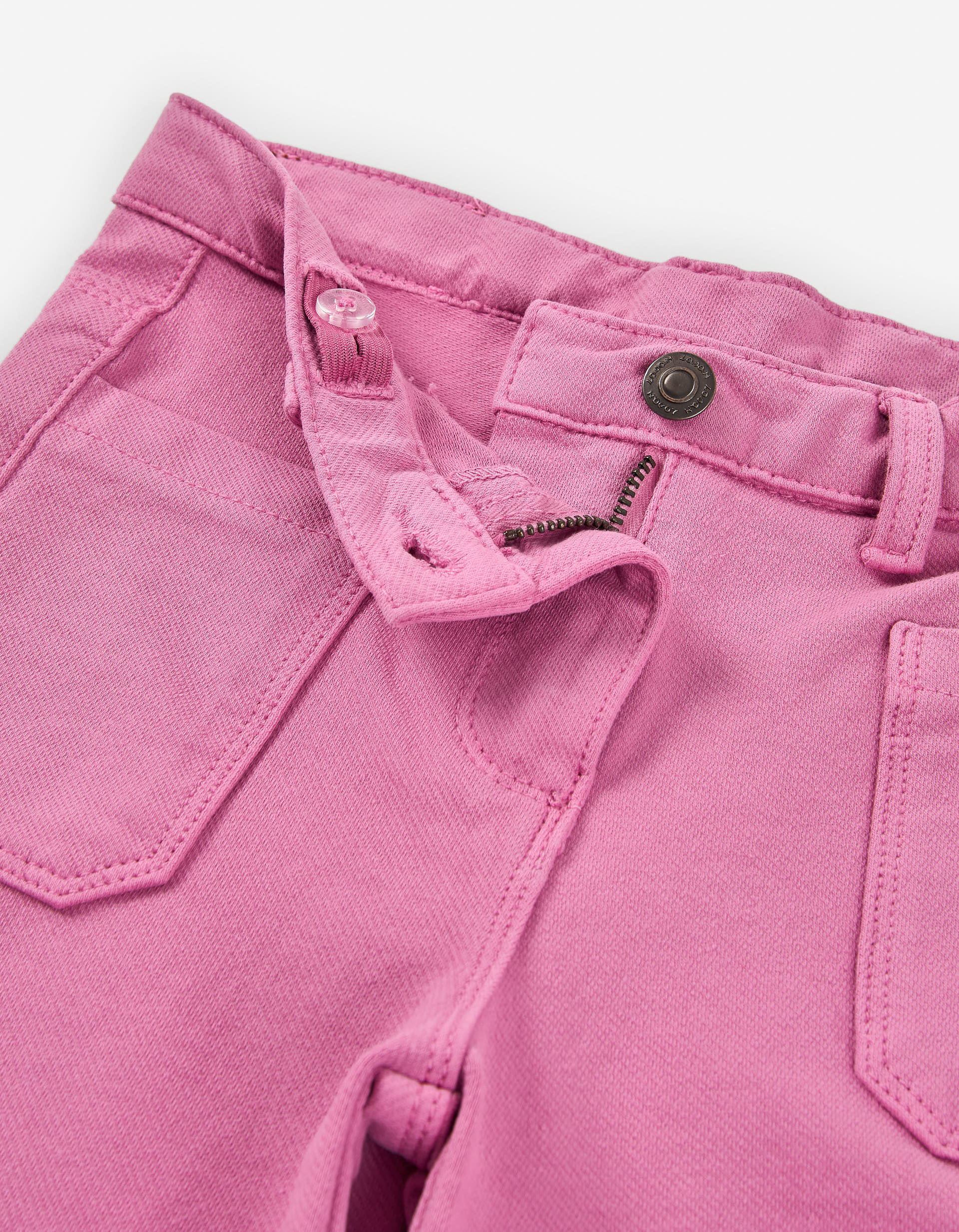 Calças de ganga wide leg para menina, rosa