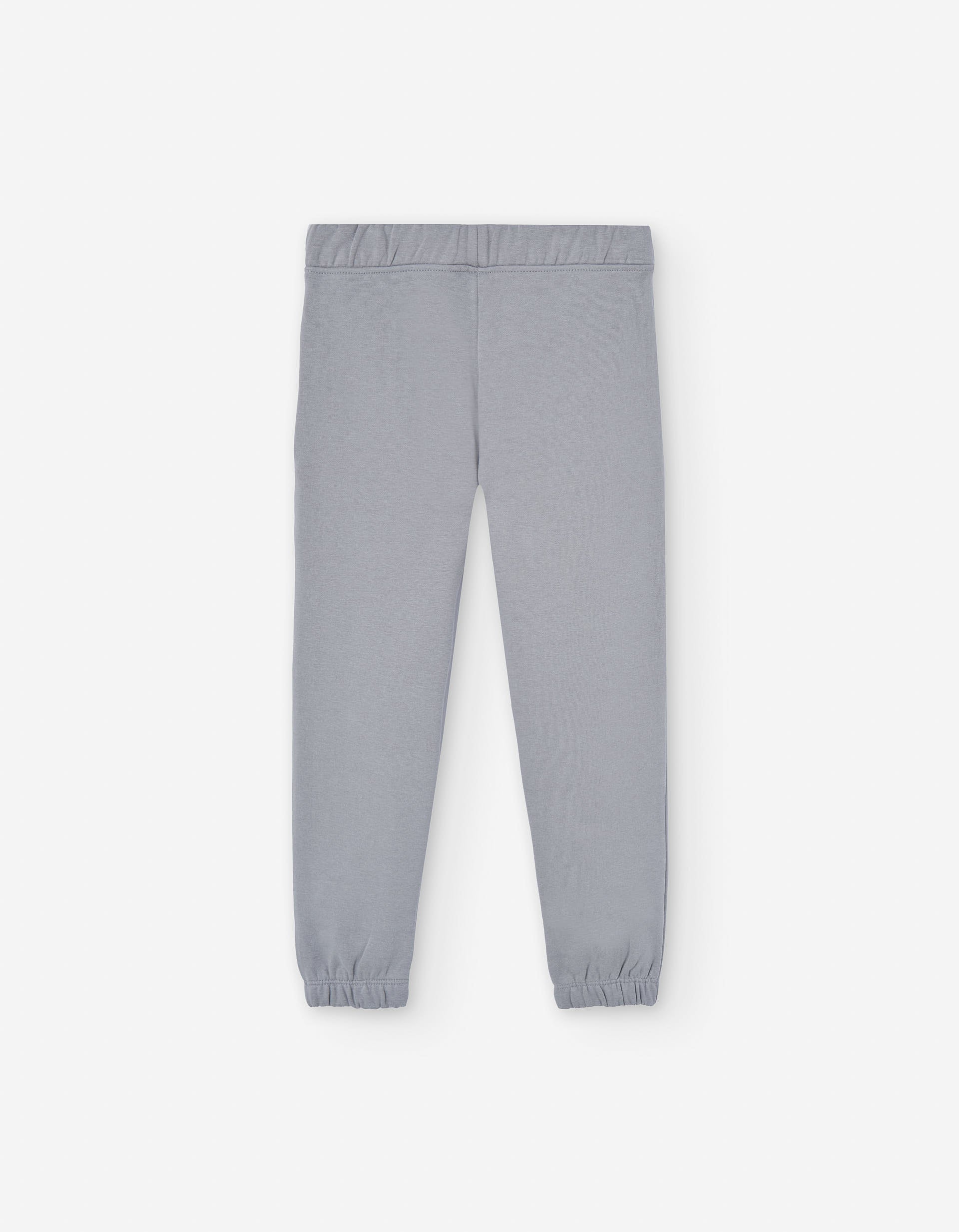 Brushed joggers with functional drawstring for boys, light grey