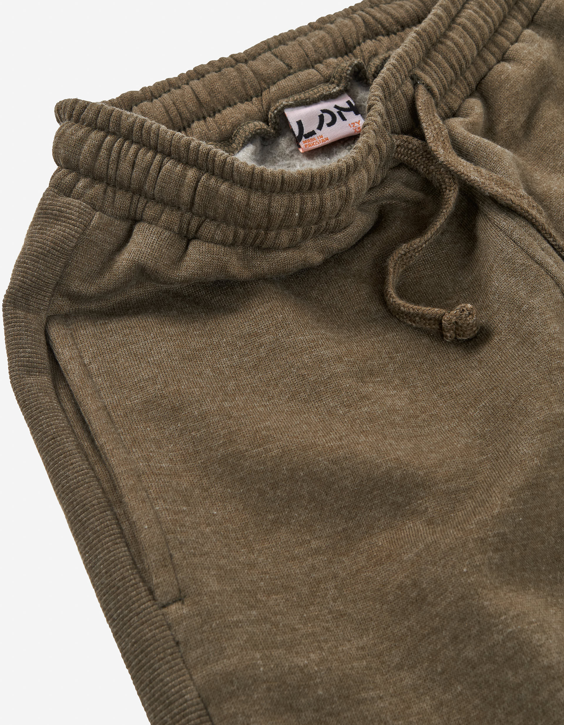 Joggers cardados com cordão e estampado Landmarks para menino, cinza