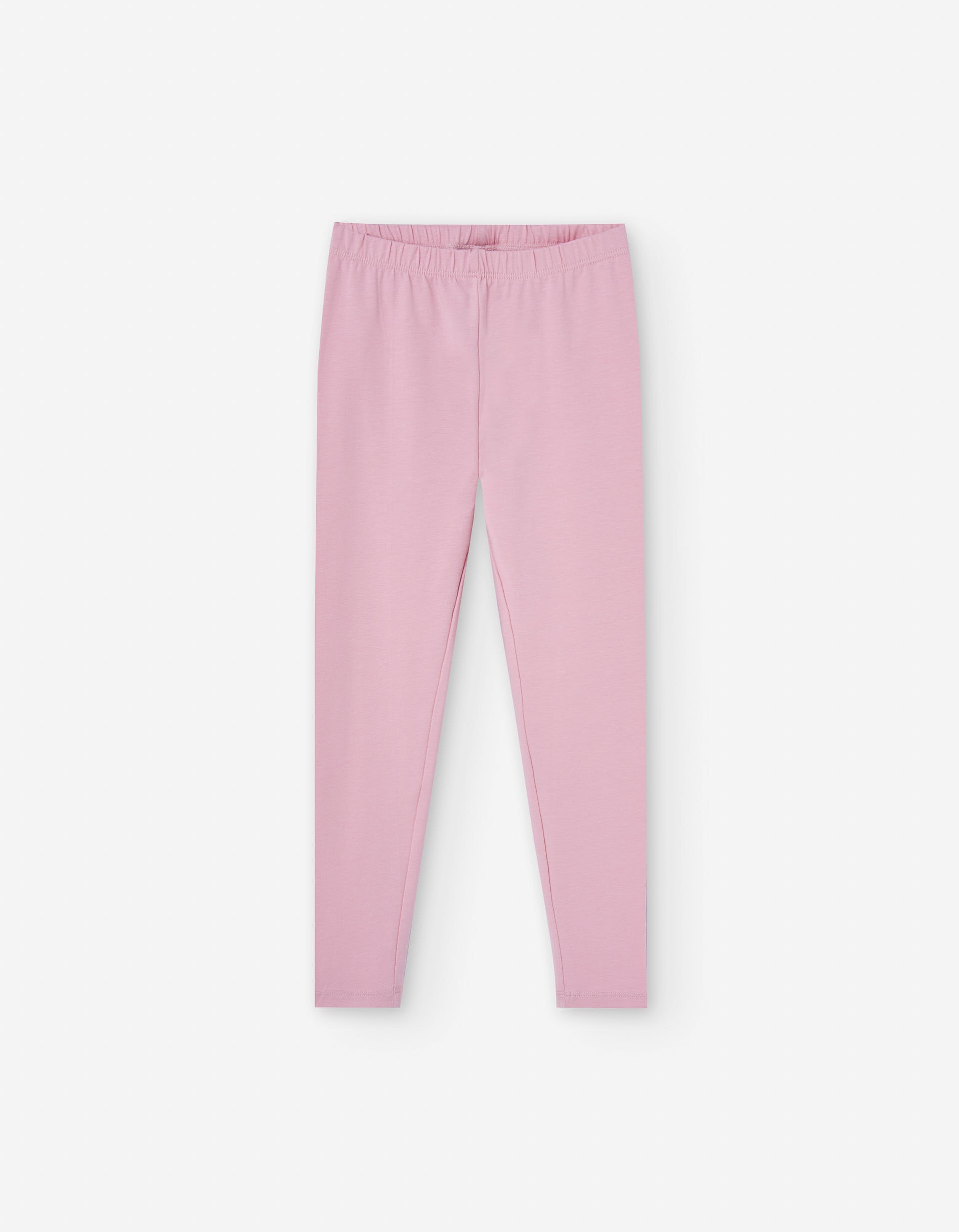 Cotton leggings for girls, light pink