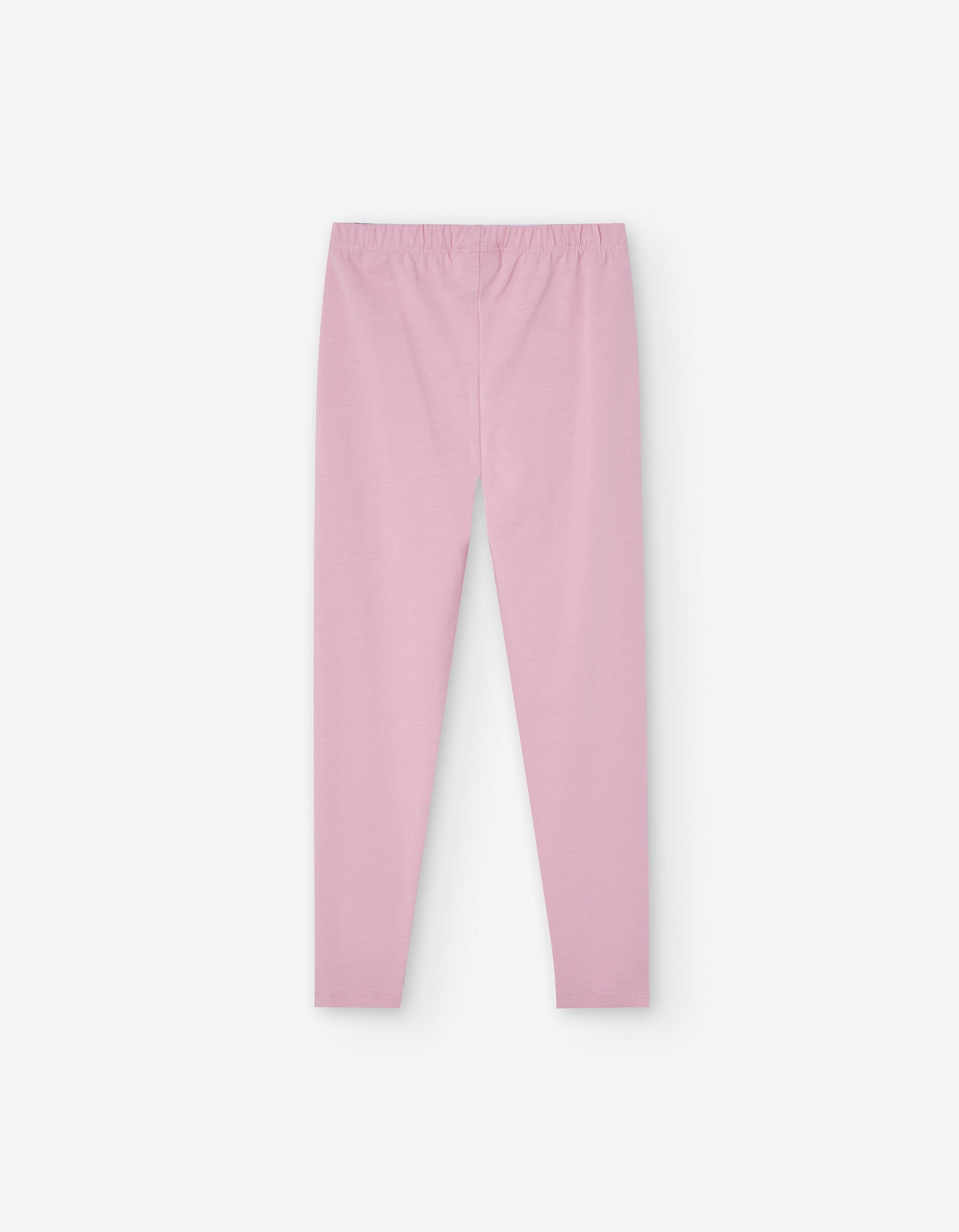 Cotton leggings for girls, light pink