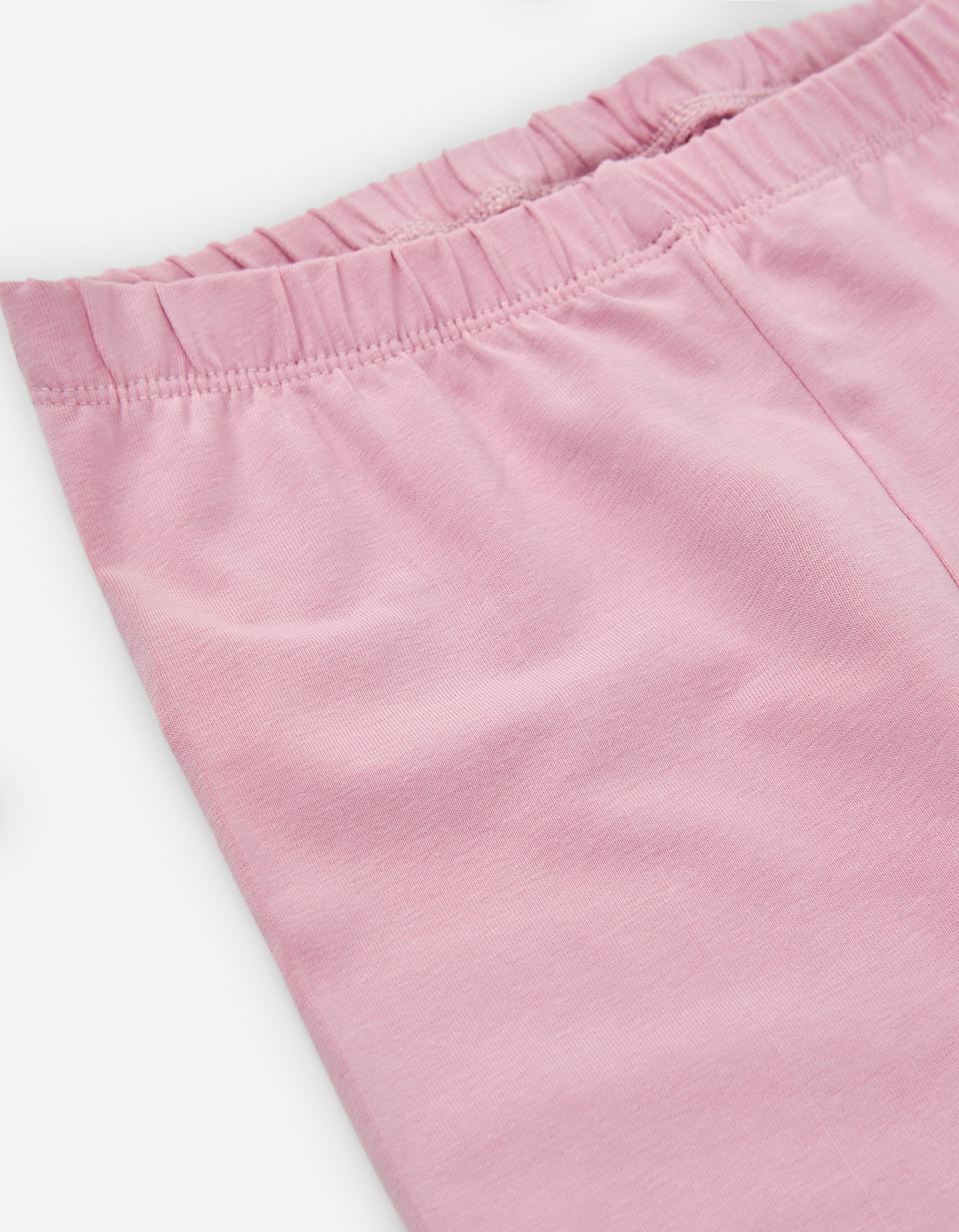 Cotton leggings for girls, light pink