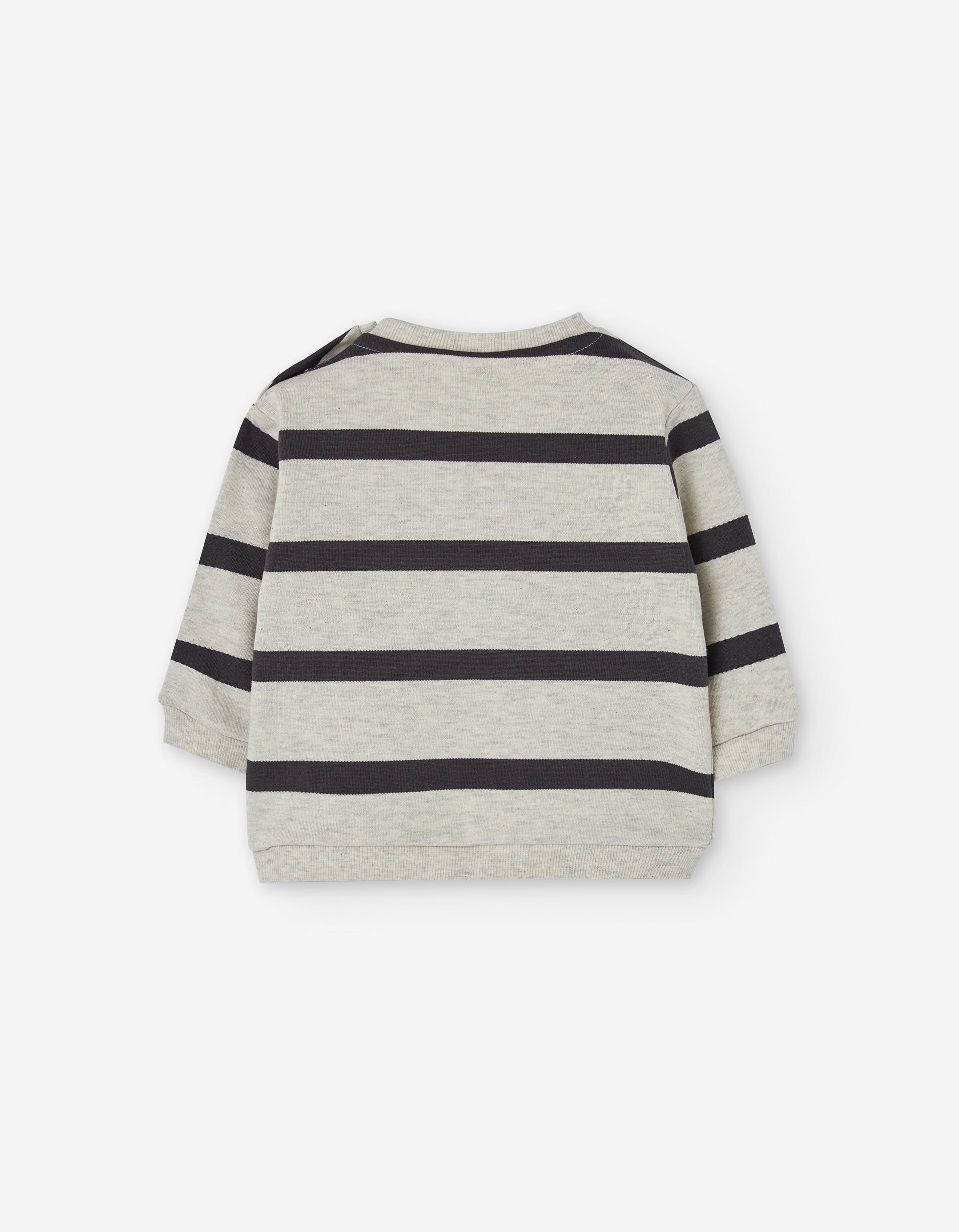 Brushed sweatshirt with tiger print for baby boys, multicolour