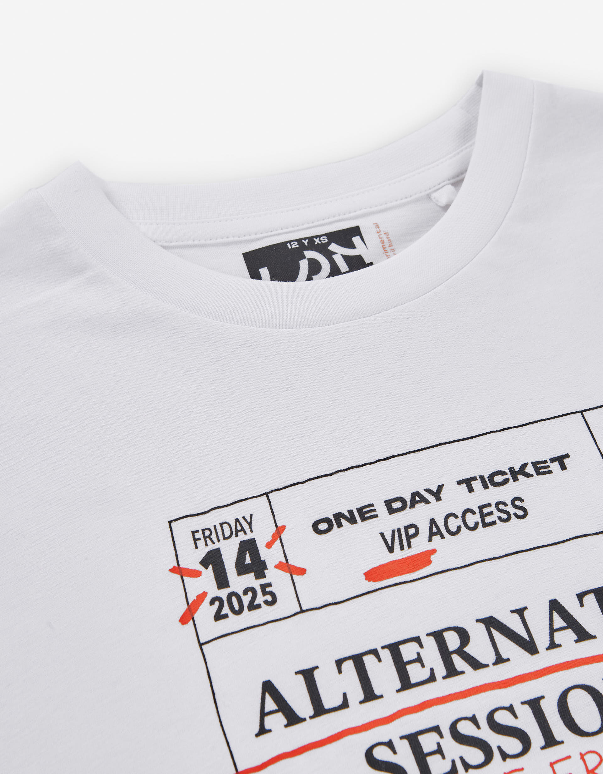 Long sleeve cotton T-shirt with Art print for boys, white