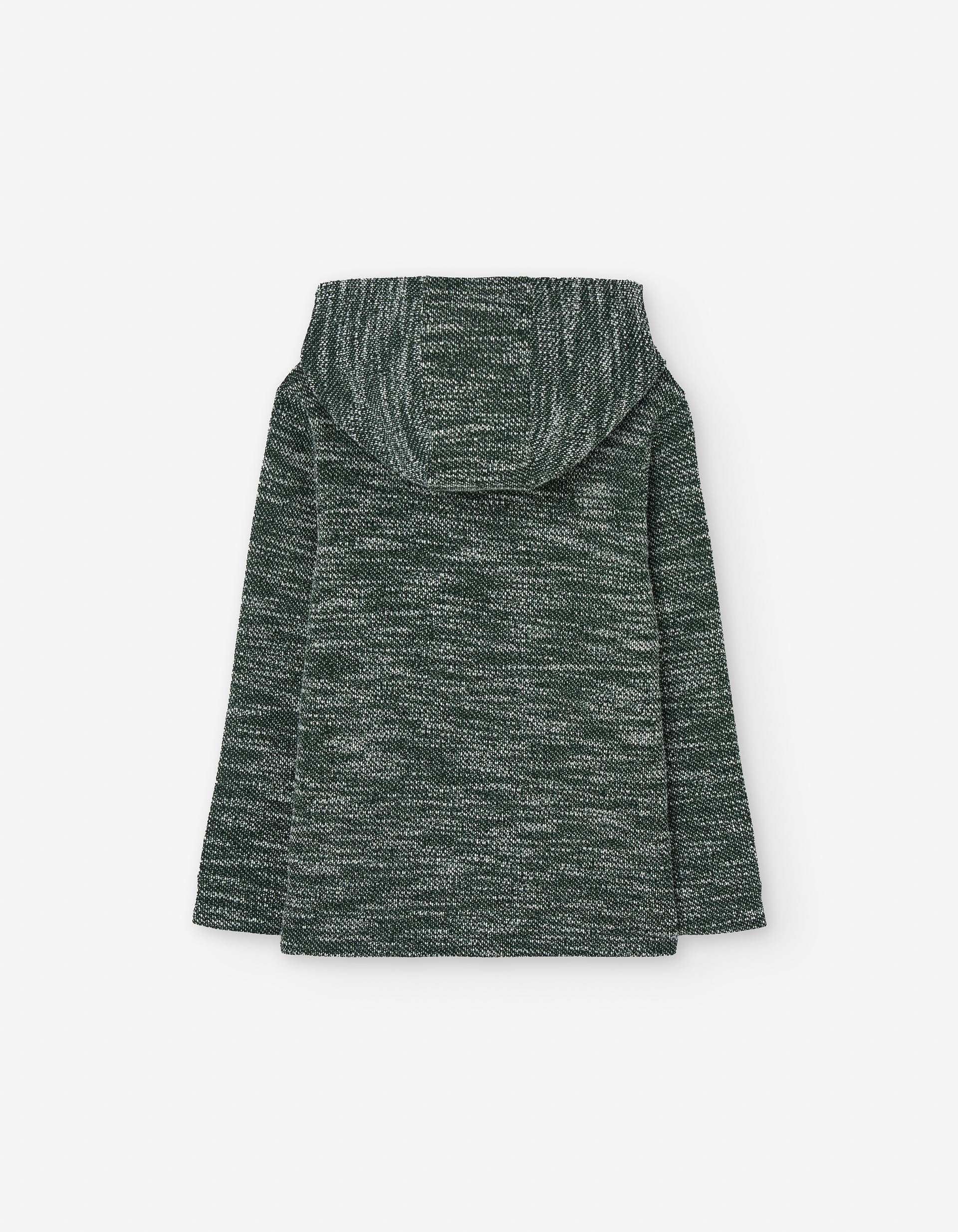 Hooded long sleeve T-shirt with 'think outside' print for boys, blue