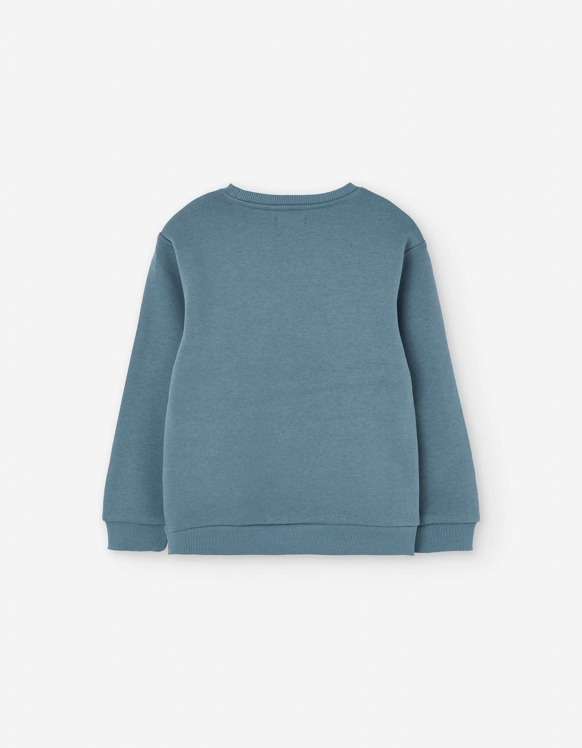 Sweat de algodão cardado com estampado Enjoy Outside para menino, azul