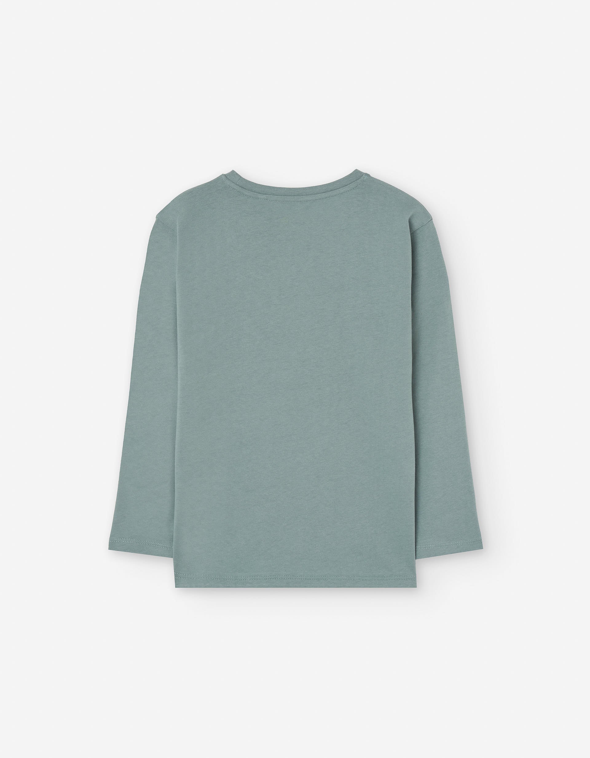 Long sleeve cotton T-shirt with basketball print for boys, grey