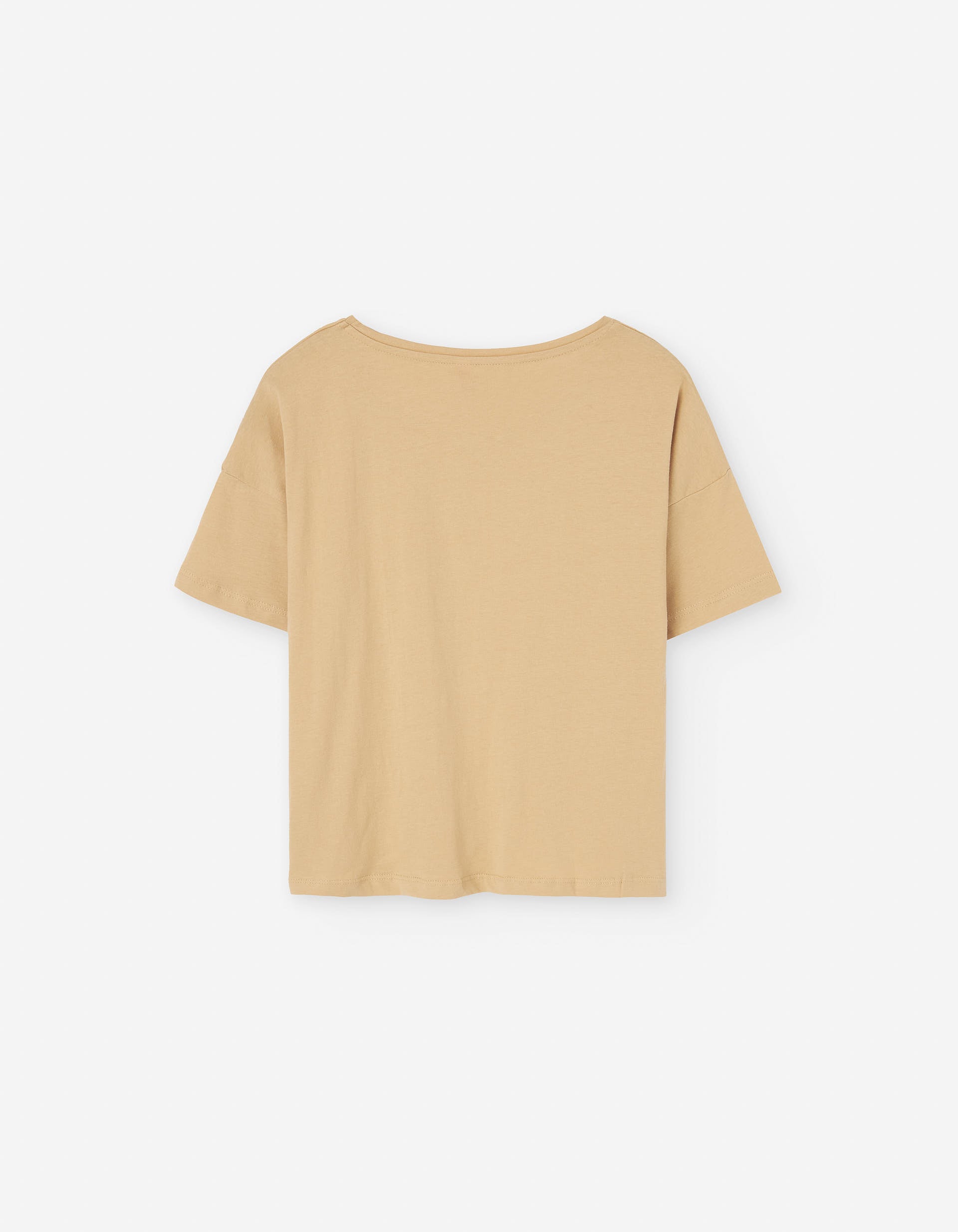 T-shirt de algodão com estampado Nova Iorque para menina, amarelo