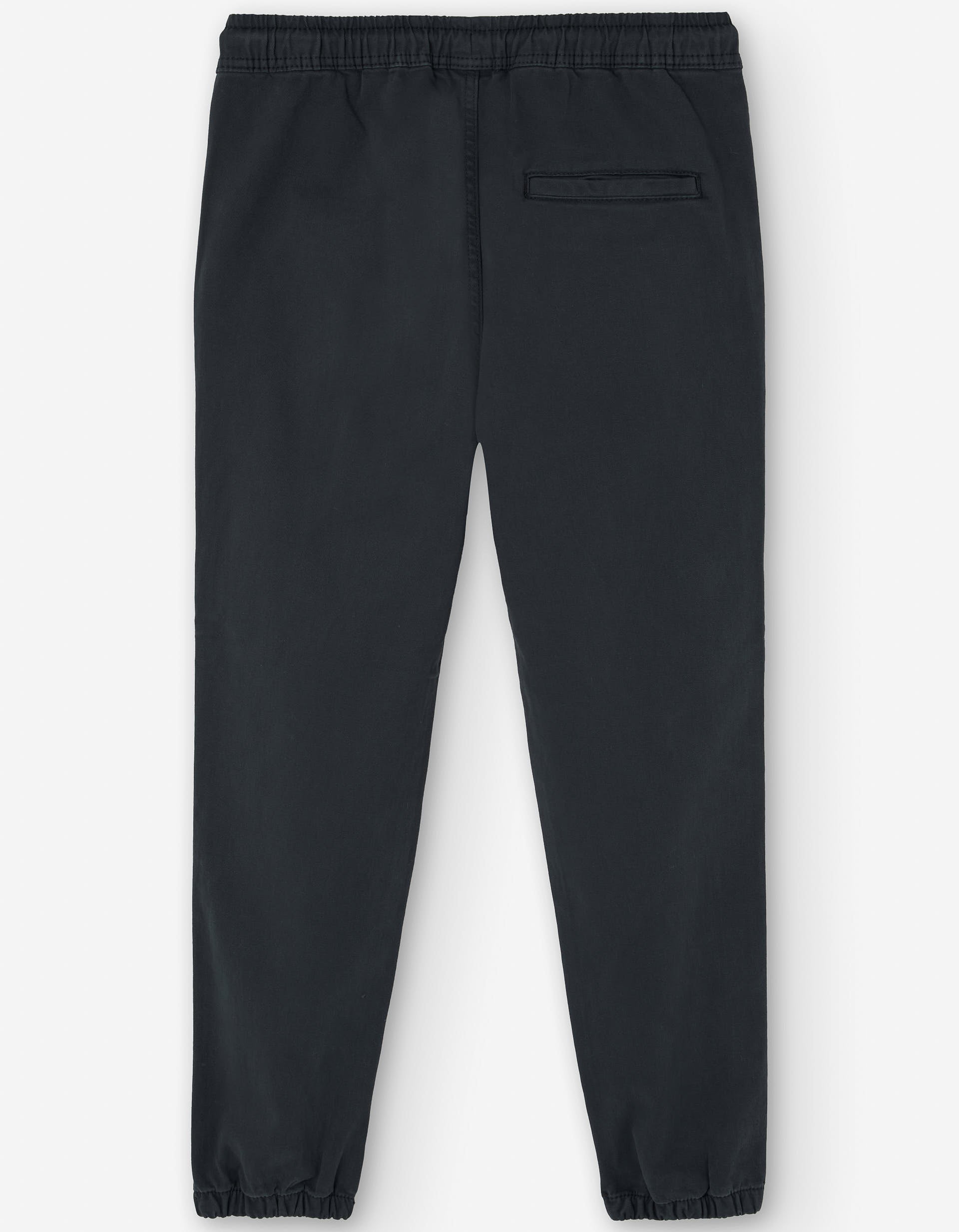 Twill joggers with drawstring and pockets for boys, dark grey