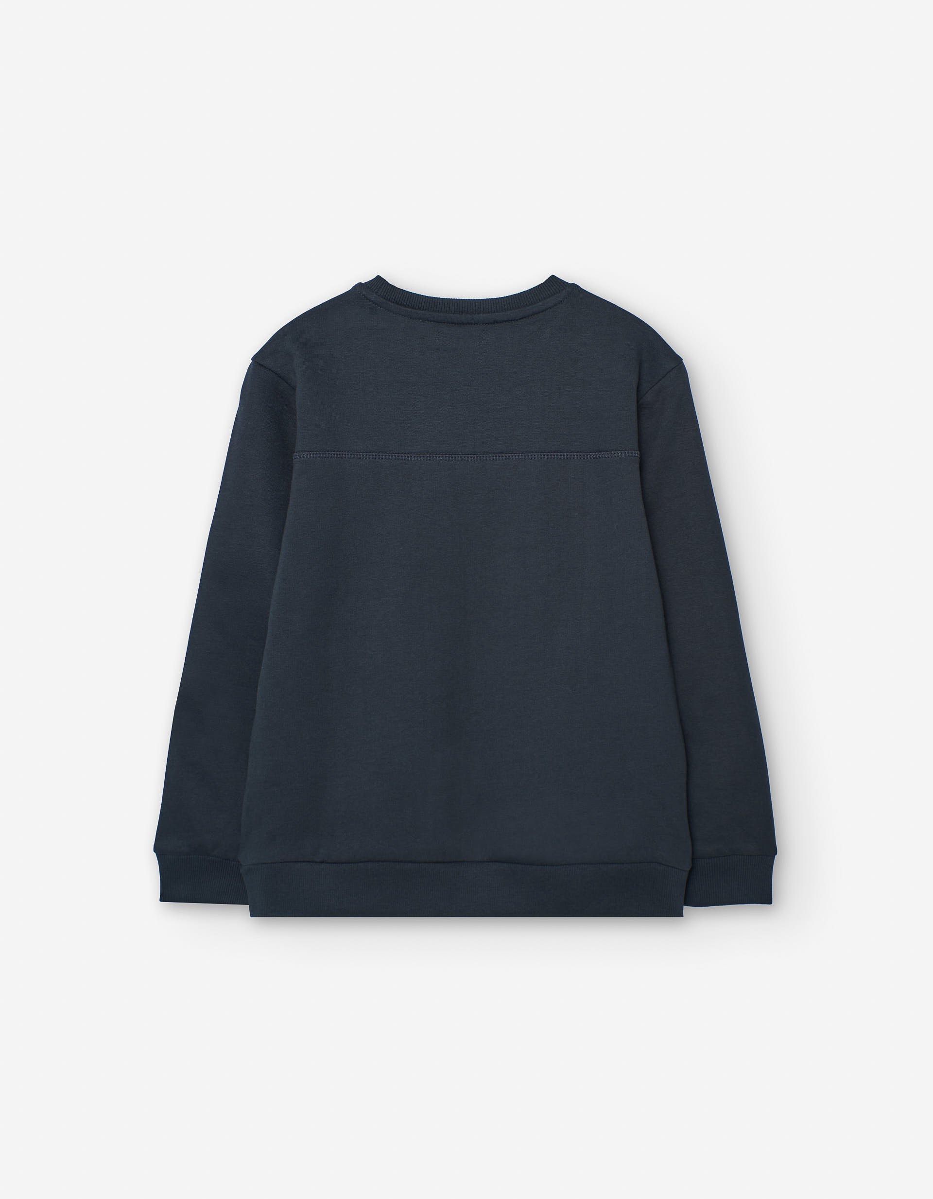 Cotton brushed sweatshirt with monster print for boys, dark grey