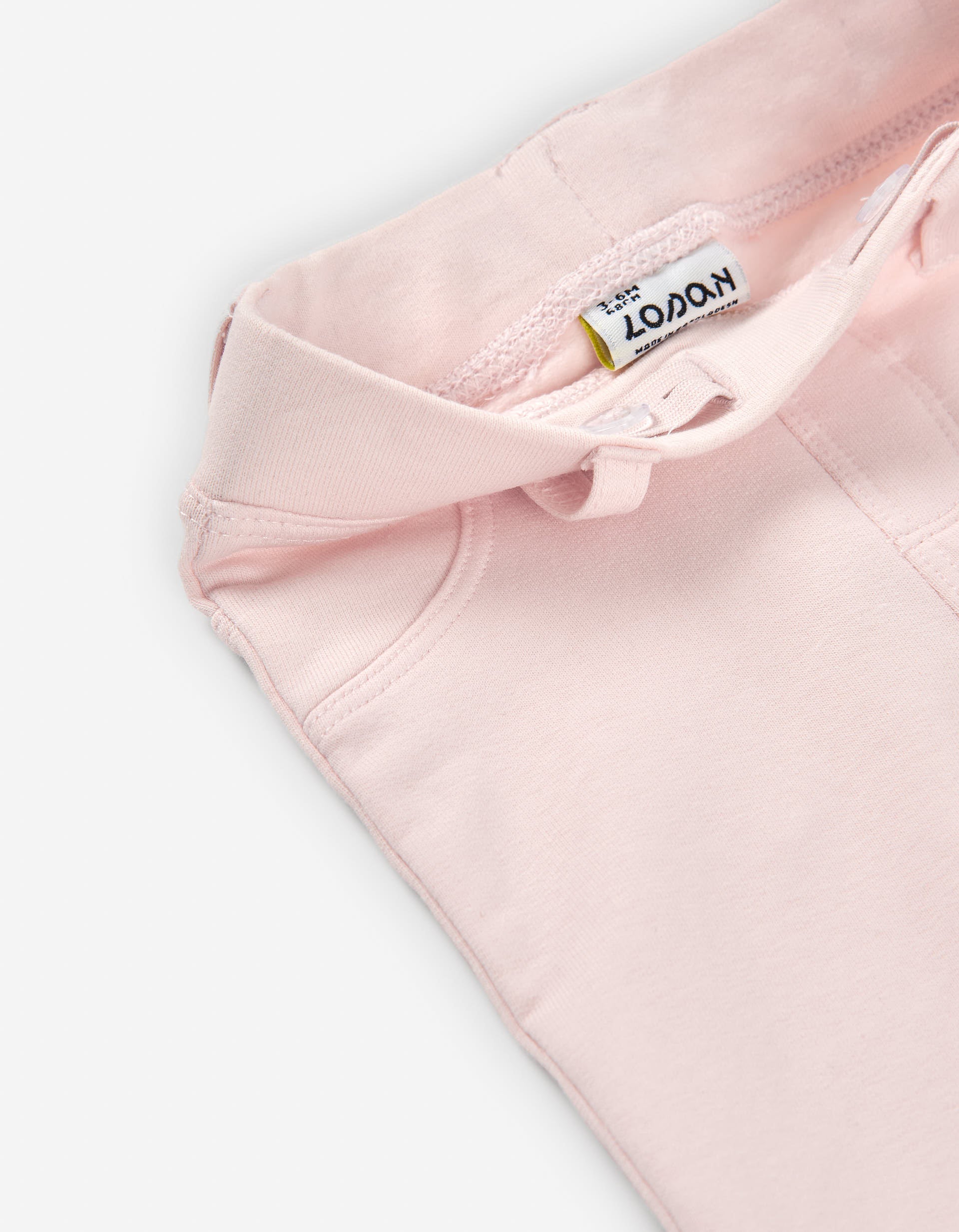 Leggings cardadas com presilhas para bebé menina, rosa-claro