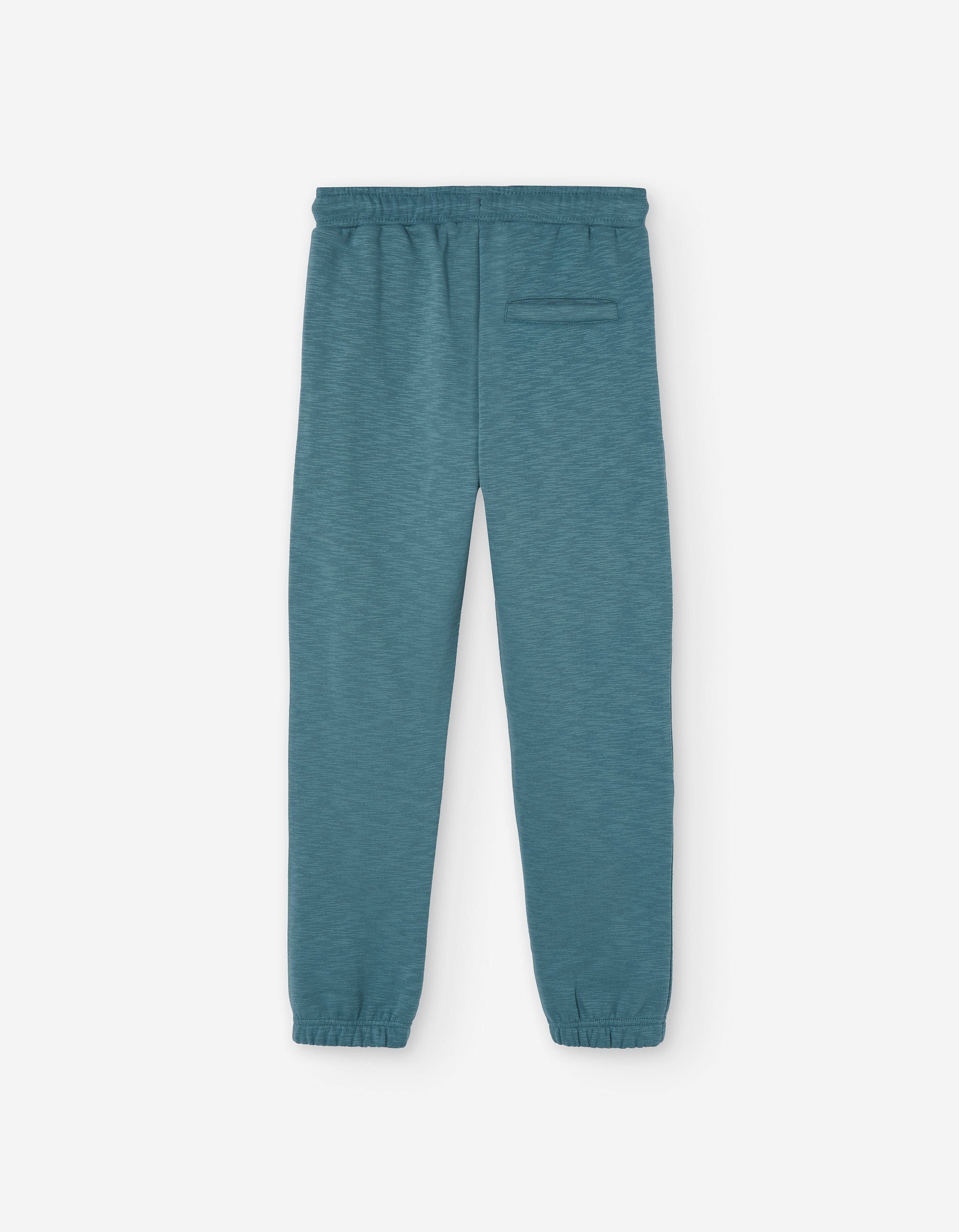 Brushed joggers with drawstring and pockets for boys, blue green