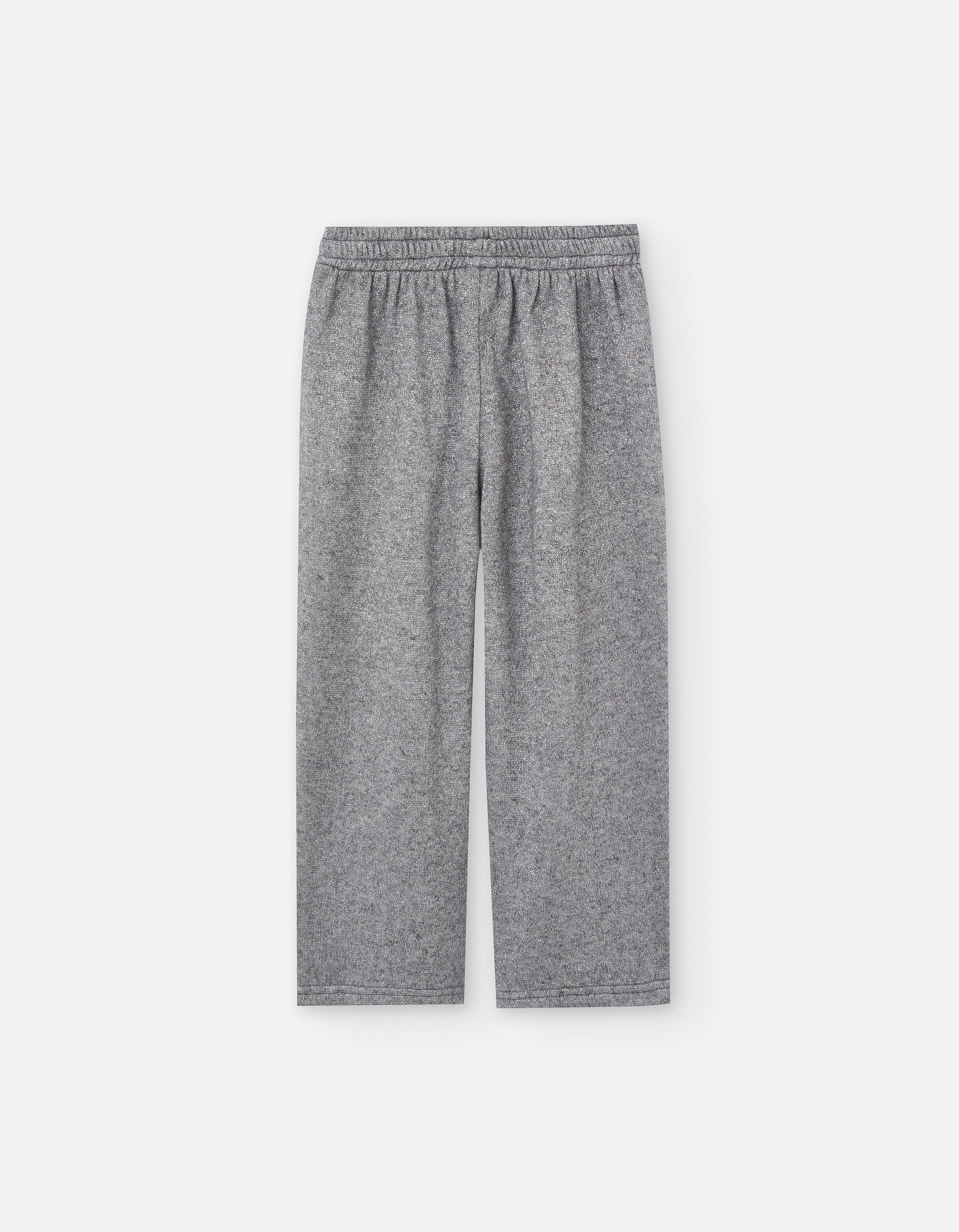 Palazzo trousers with elastic waistband for girls, grey