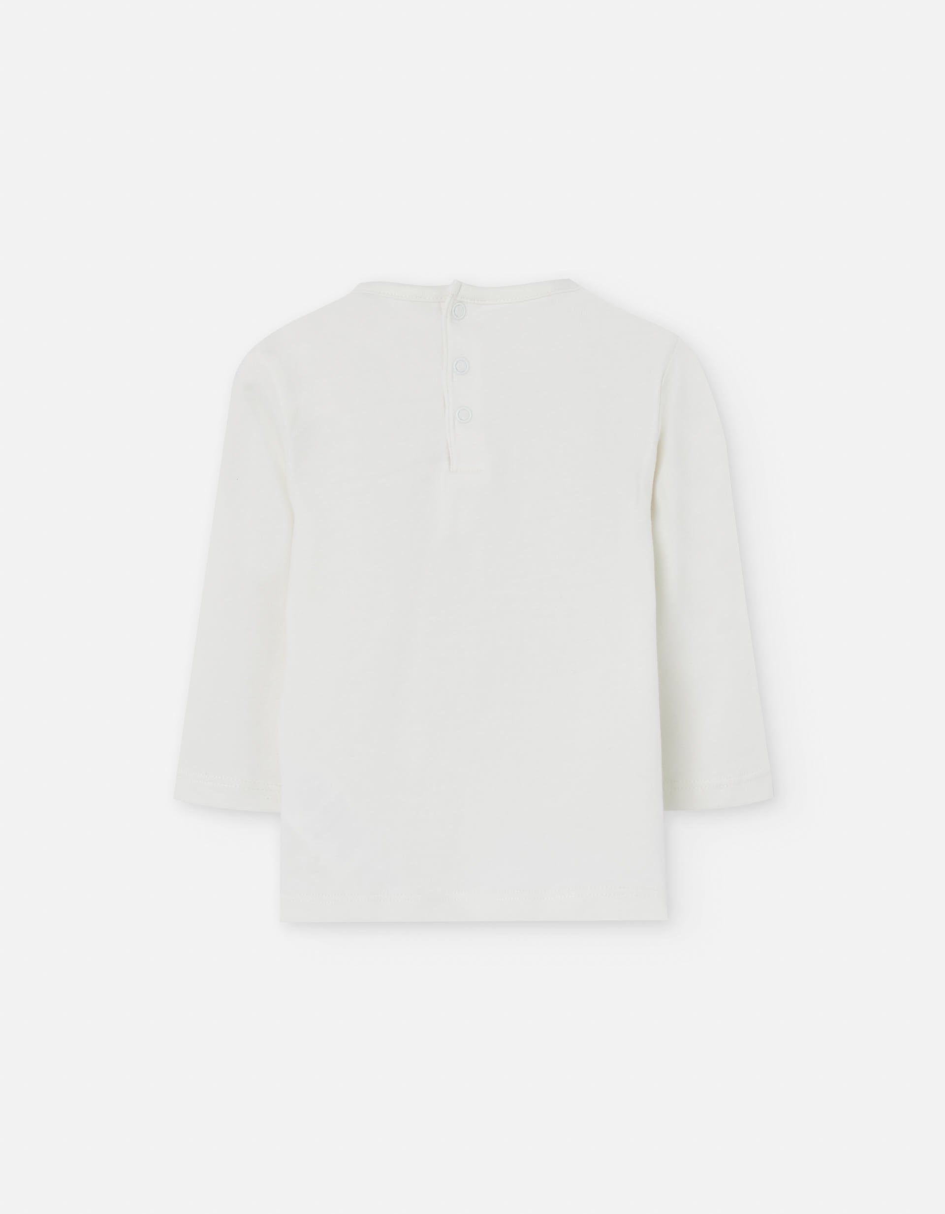 Long sleeve T-shirt with fairy print for baby girls, white