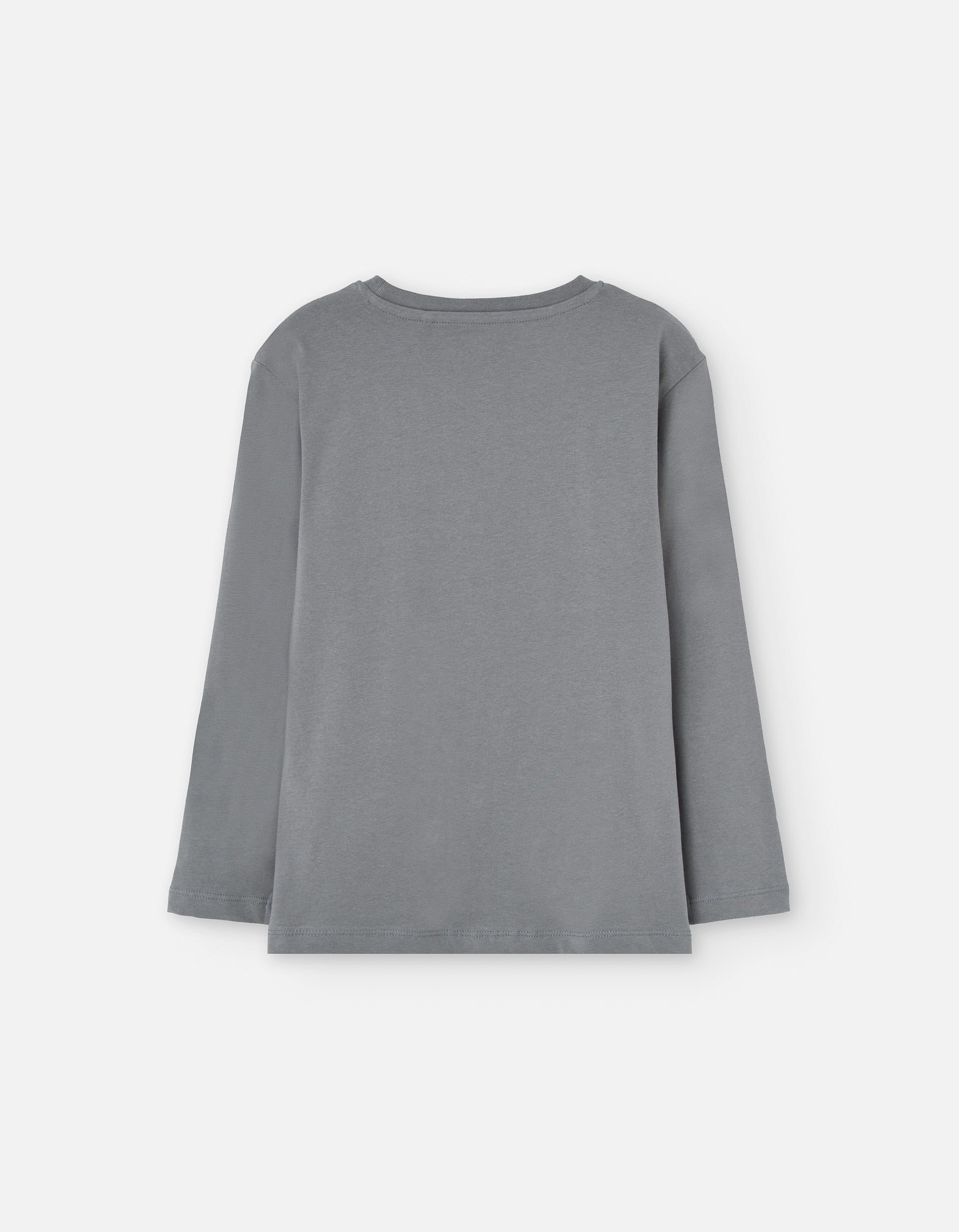 T-shirt de algodão com gorila estampado para menino, cinza