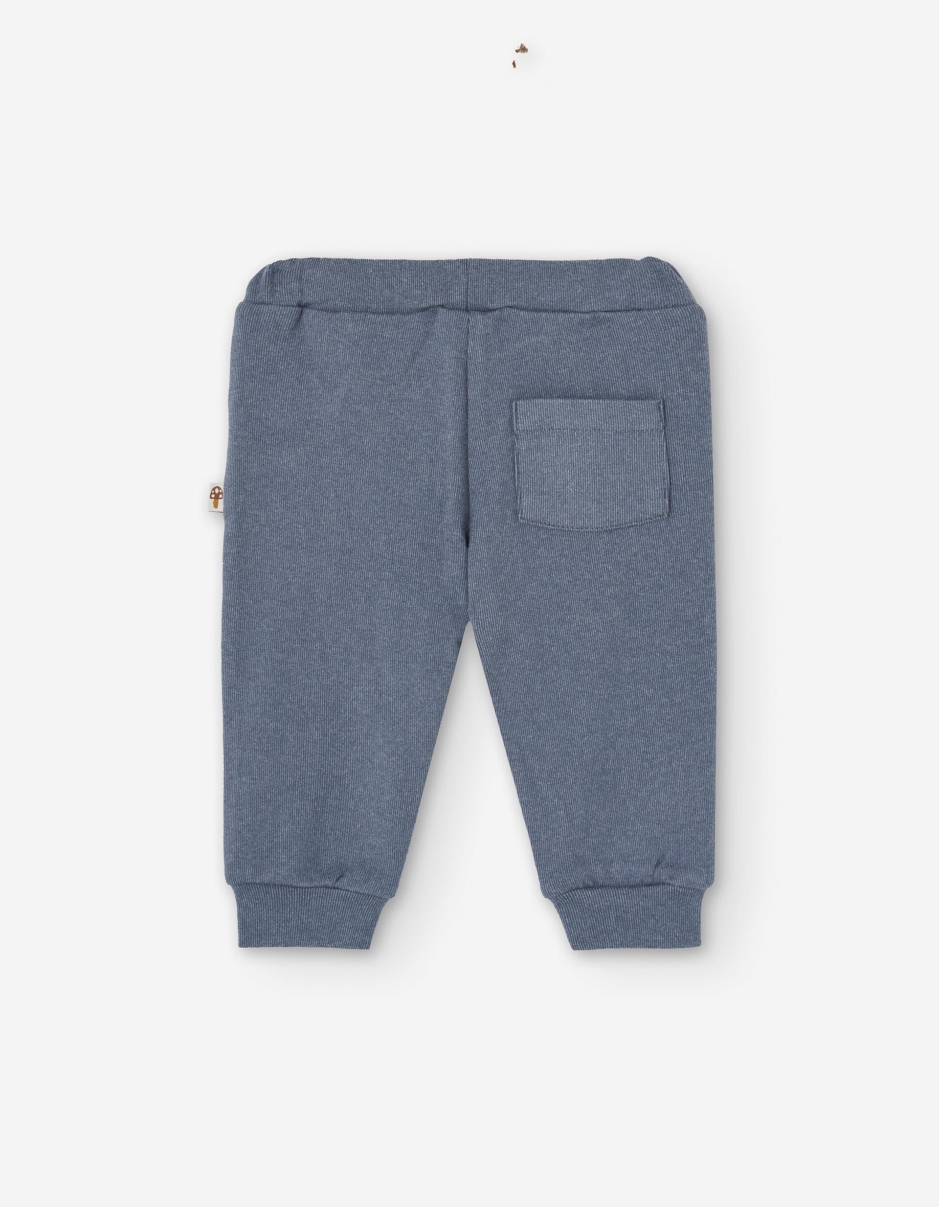 Ribbed joggers with three pockets for baby boys, grey