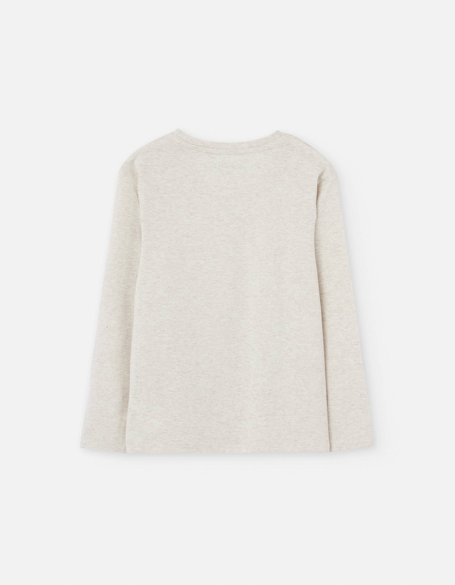 Long sleeve cotton T-shirt with Mountain Guide print for boys, beige